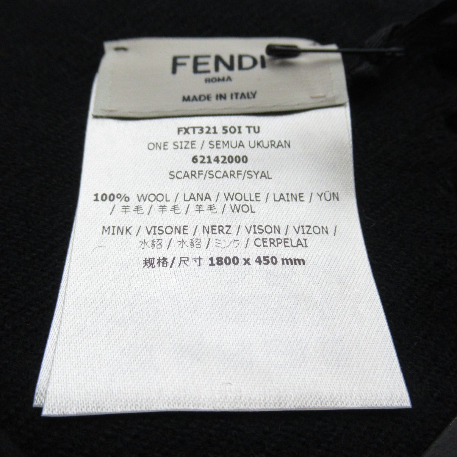 Fendi Fendi Scarf Others Black Size ONE SIZE - 5 Thumbnail
