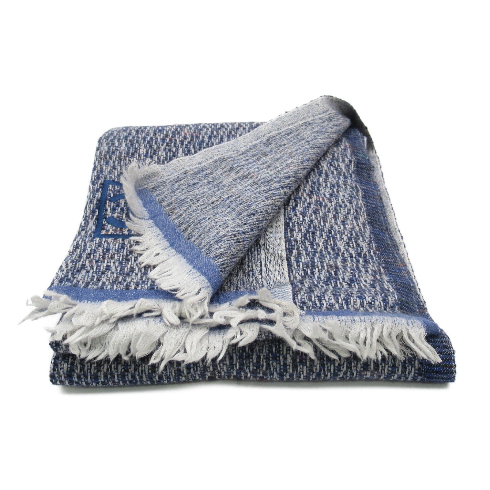 Chanel Chanel Scarf Sports Line Wool Blue Size ONE SIZE - 2 Thumbnail