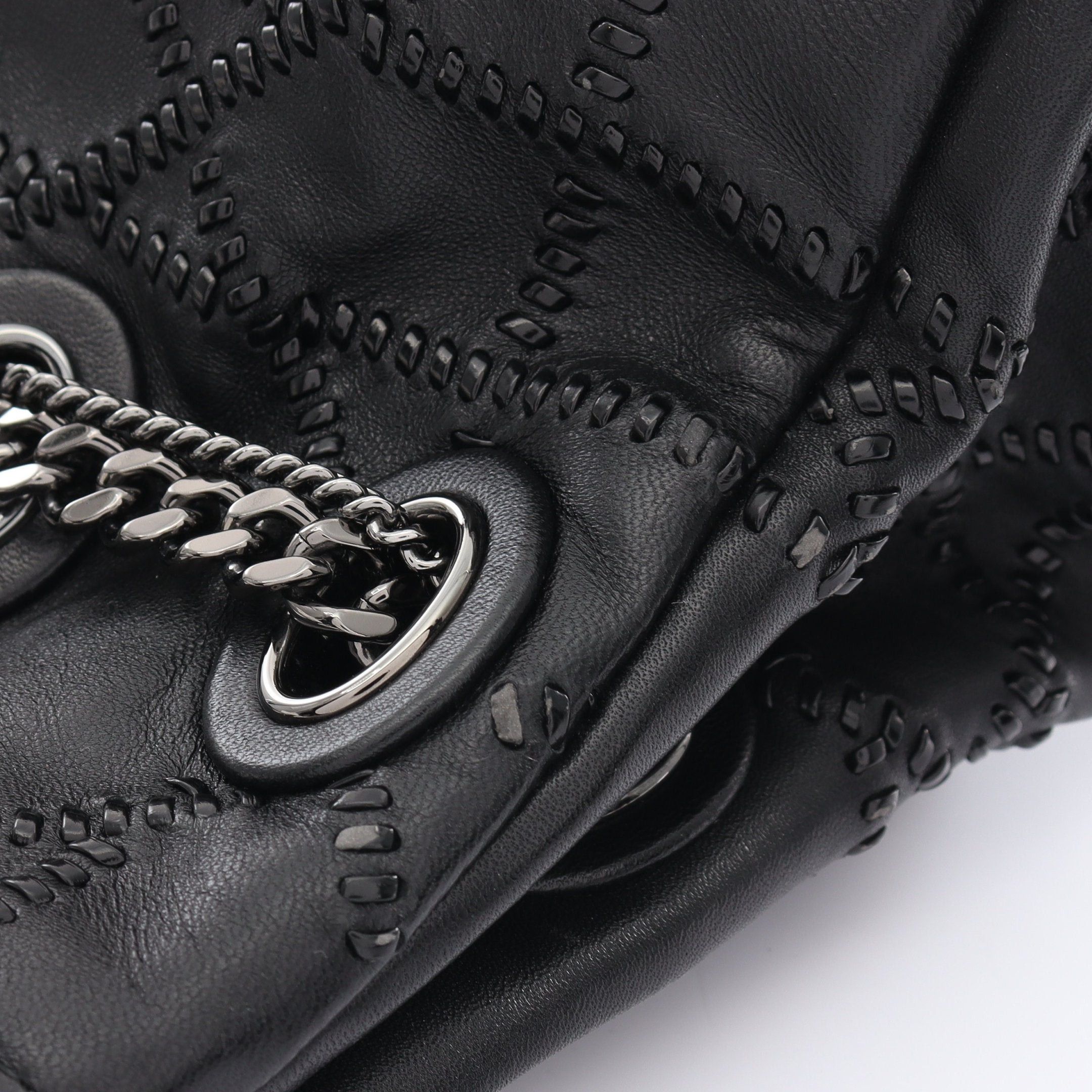 Dior Dior Handbag Tote Bag Chain Leather Black Size ONE SIZE - 5 Thumbnail