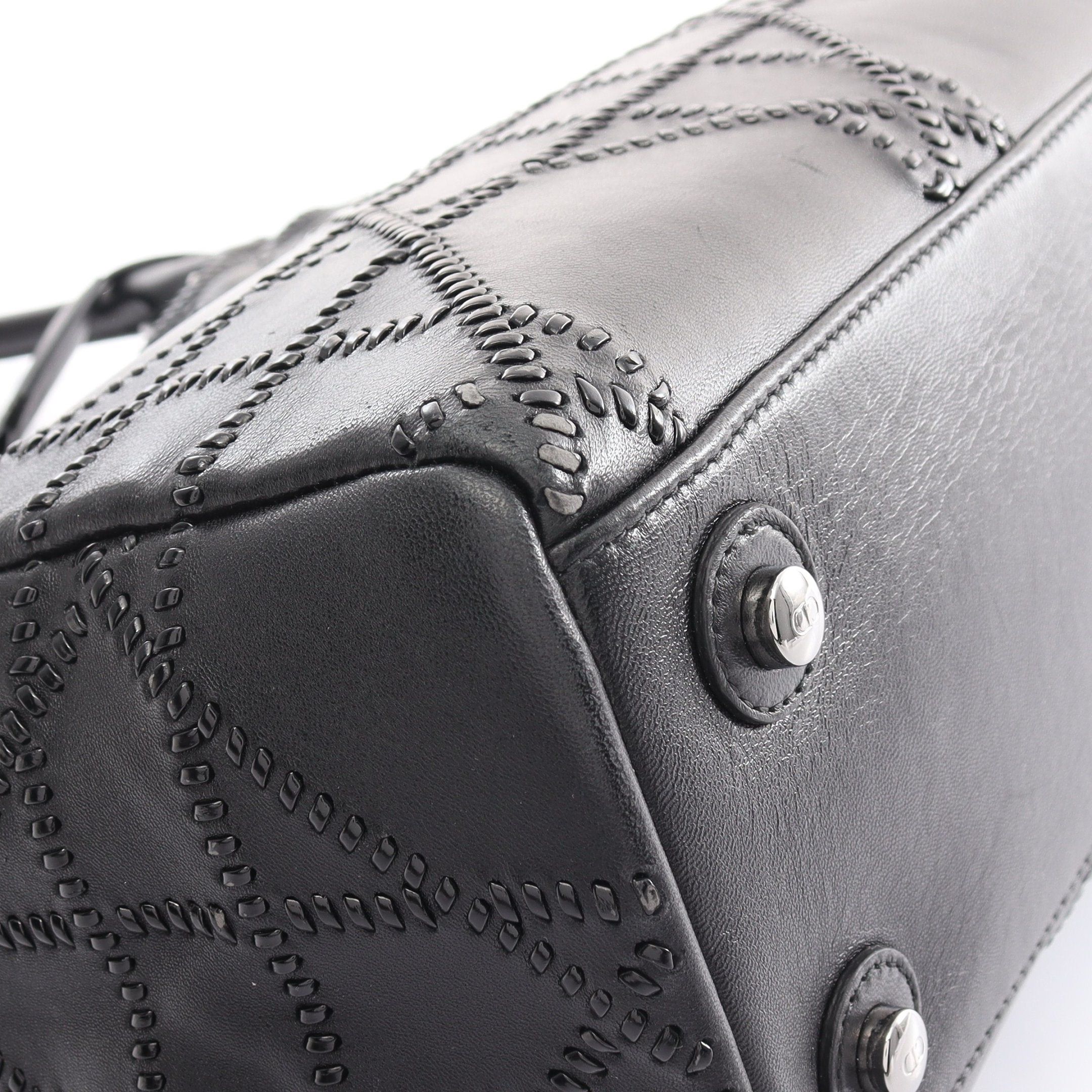Dior Dior Handbag Tote Bag Chain Leather Black Size ONE SIZE - 7 Thumbnail