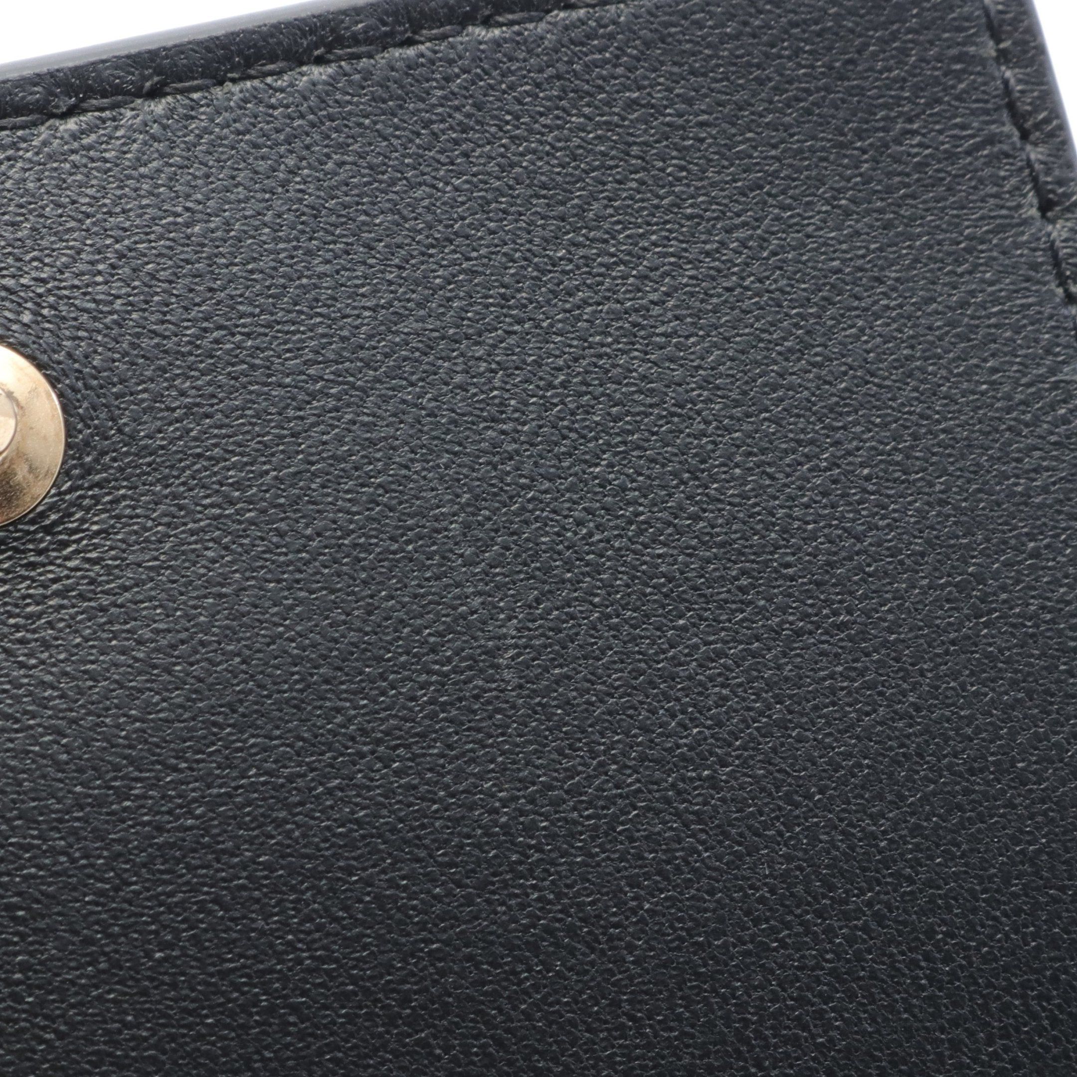 Dior Dior Cd Logo 30 Montaigne Trifold Wallet Compact Leather Black Size ONE SIZE - 7 Thumbnail