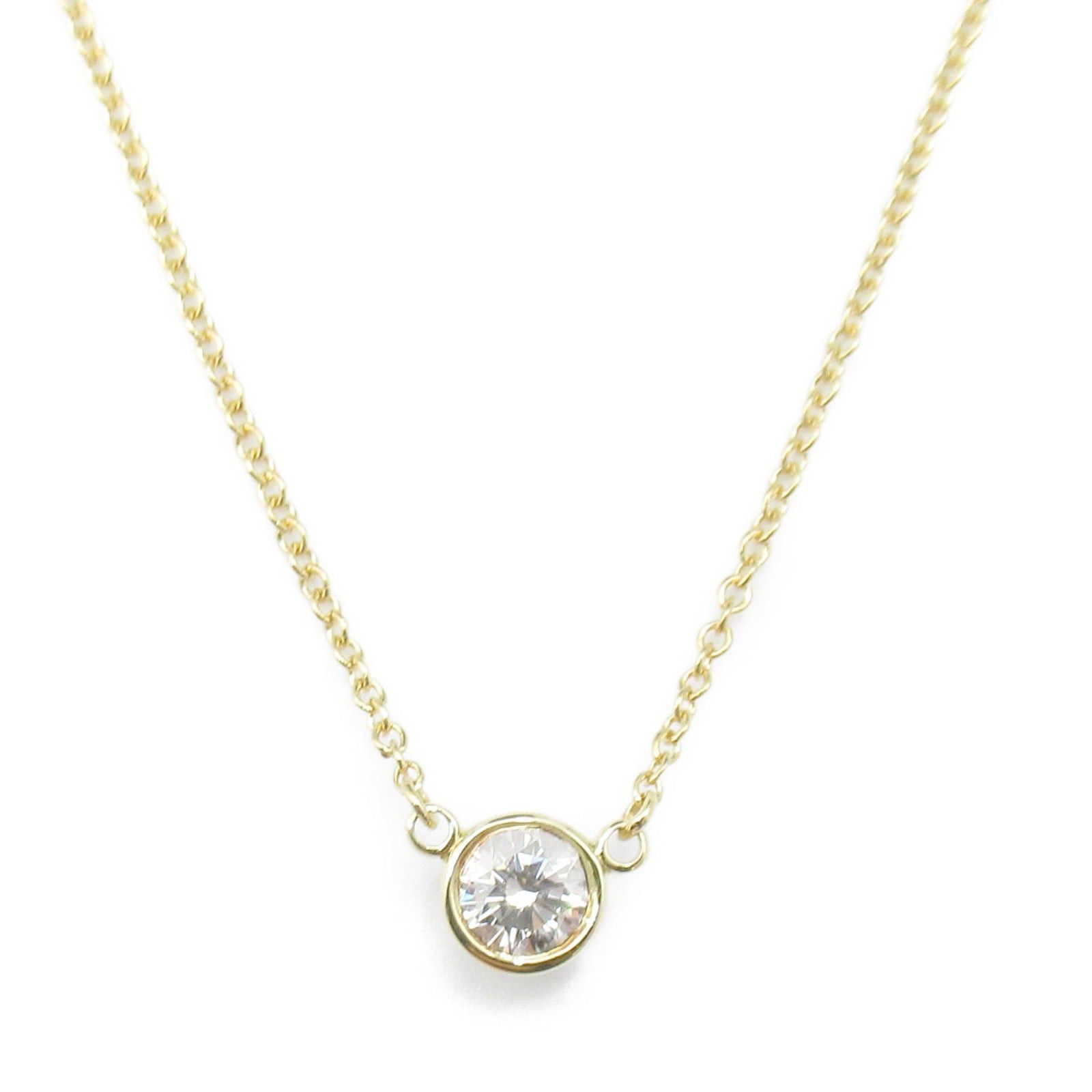 Tiffany & Co. Tiffany Co By The Yard Necklace K18 (Yellow Gold) Diamond Clear Size ONE SIZE - 2 Thumbnail