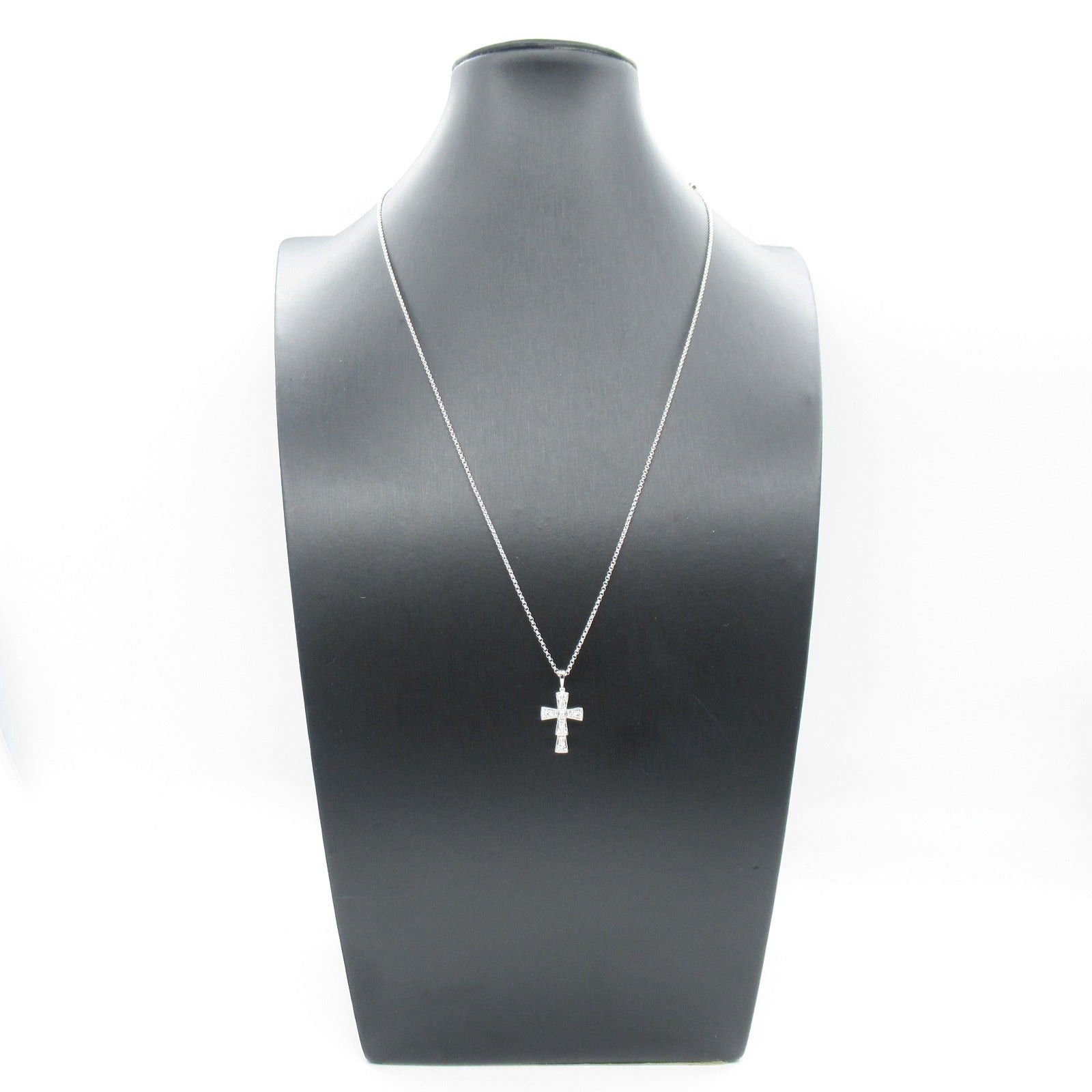 Bvlgari Bvlgari Serpenti Small Cross Necklace K18Wg (White Gold) Diamond Clear Size ONE SIZE - 7 Thumbnail