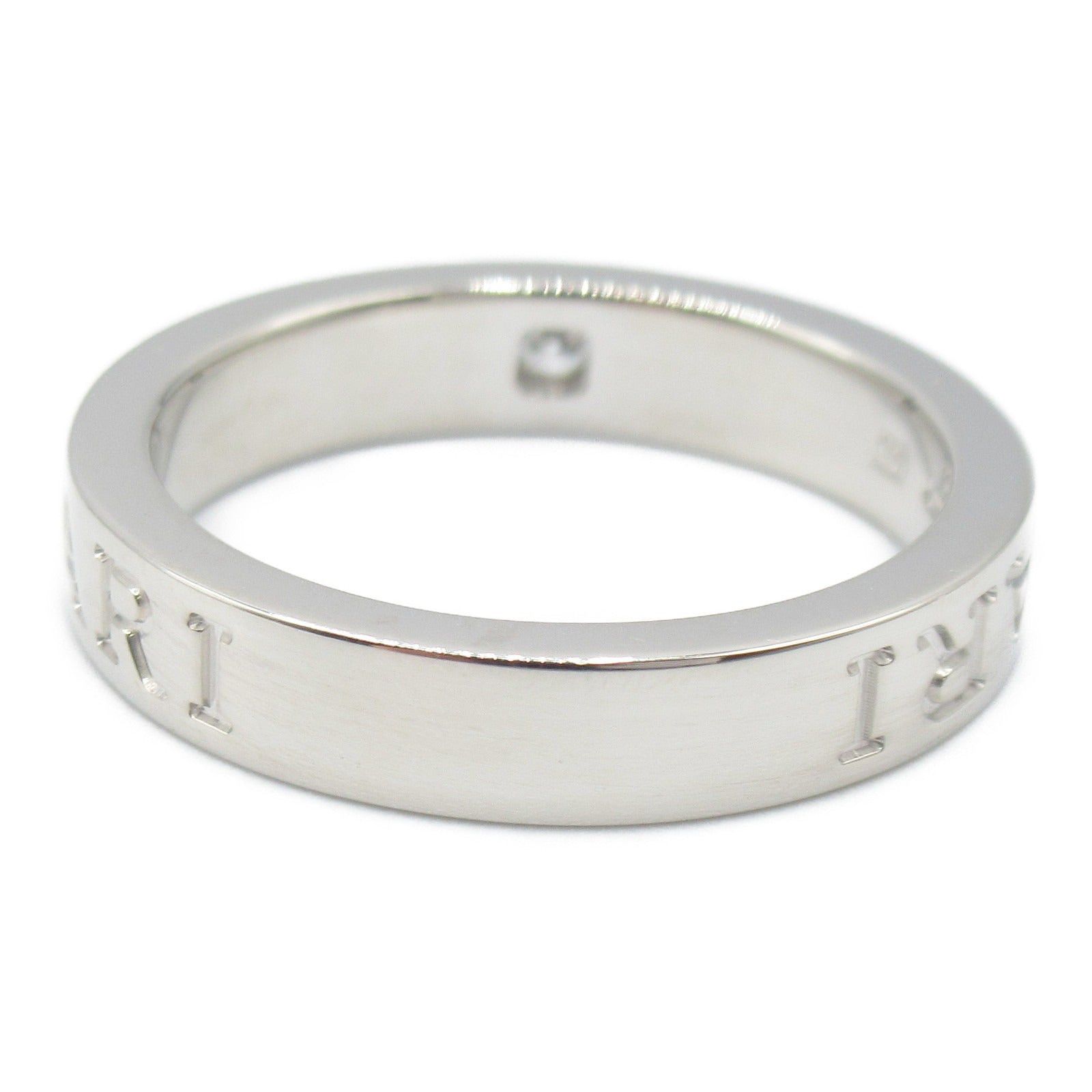 Bvlgari Bvlgari Double Logo 1P Diamond Ring K18Wg (White Gold) Clear Size ONE SIZE - 3 Thumbnail