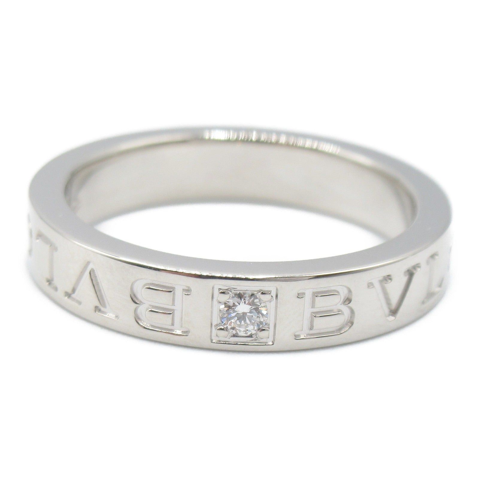 Bvlgari Bvlgari Double Logo 1P Diamond Ring K18Wg (White Gold) Clear Size ONE SIZE - 2 Thumbnail