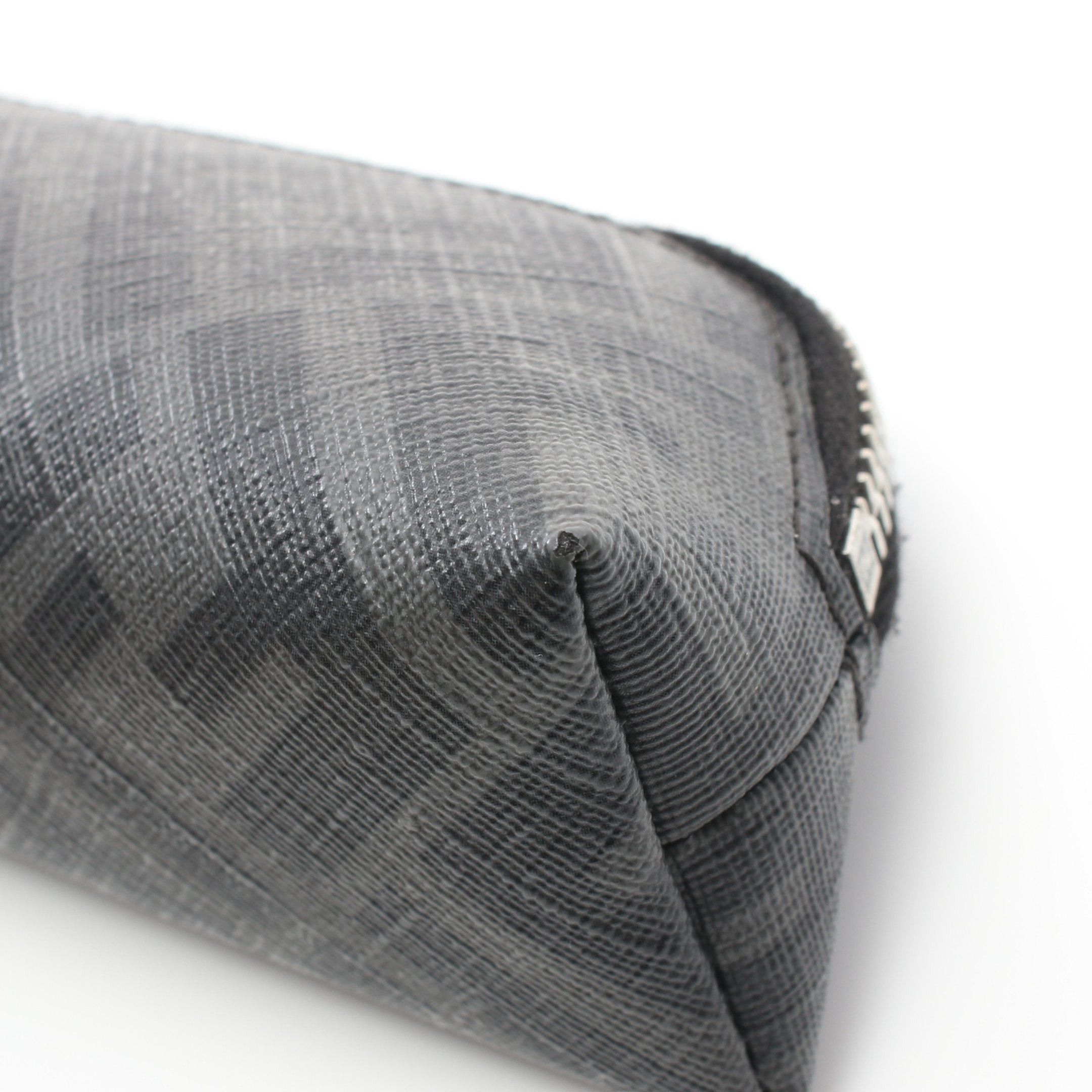 Fendi Fendi Pencil Case Leather Gray Black Size ONE SIZE - 6 Thumbnail