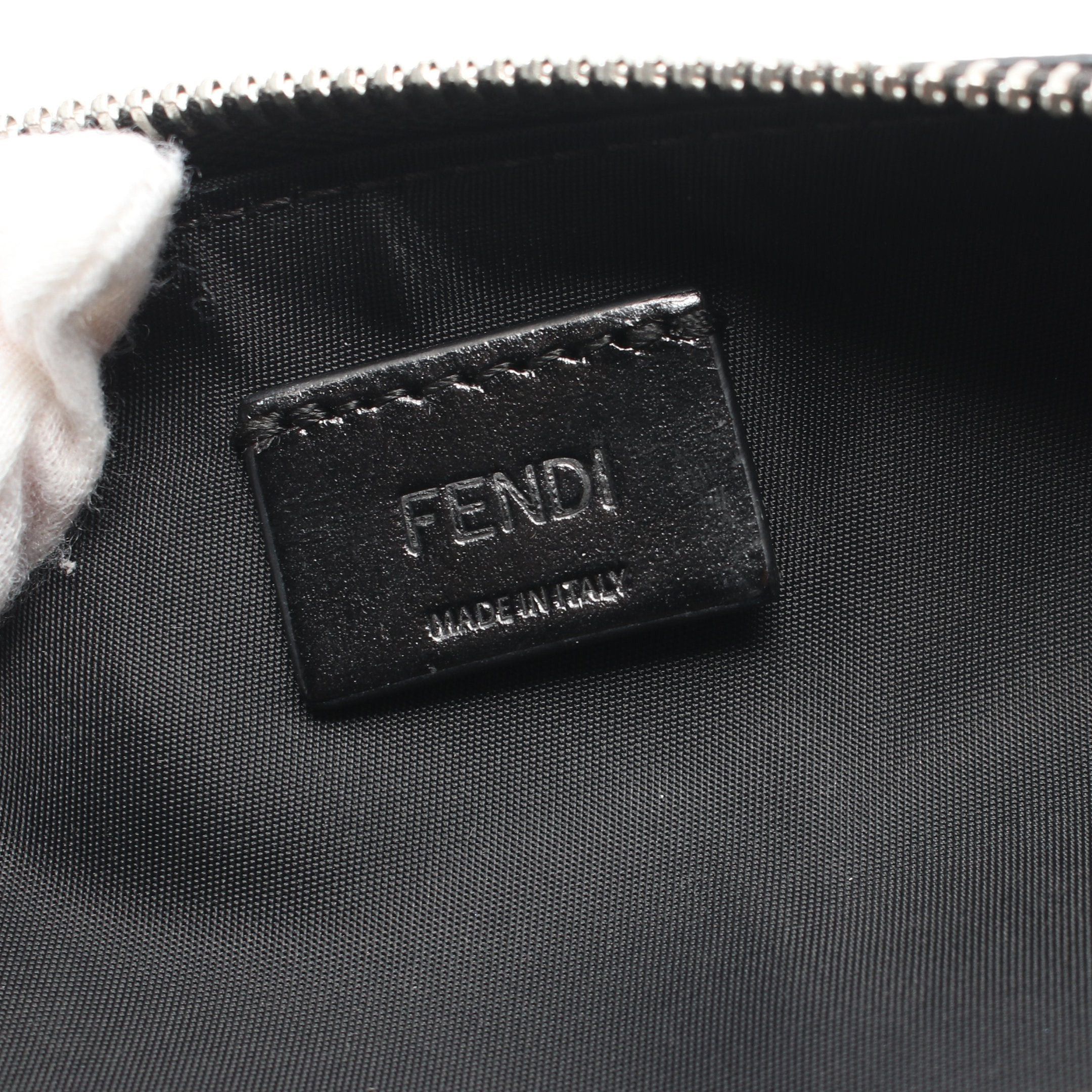 Fendi Fendi Pencil Case Leather Gray Black Size ONE SIZE - 4 Thumbnail