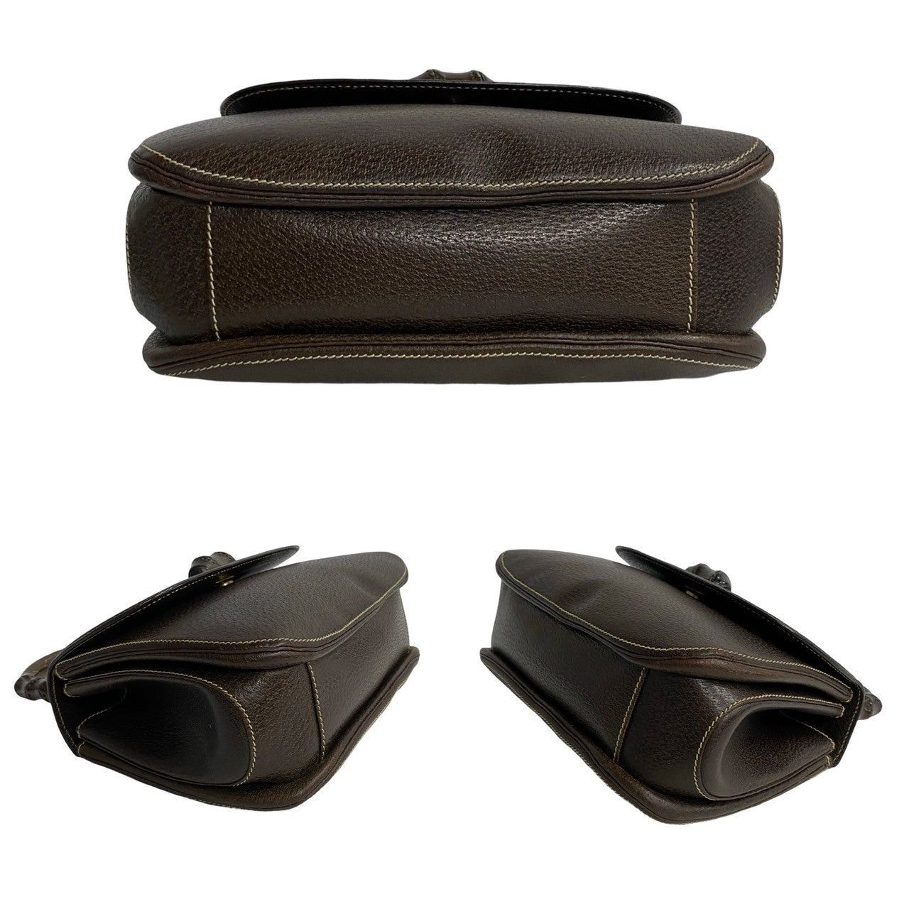 Gucci Gucci Handbag Brown Leather Size ONE SIZE - 6 Thumbnail