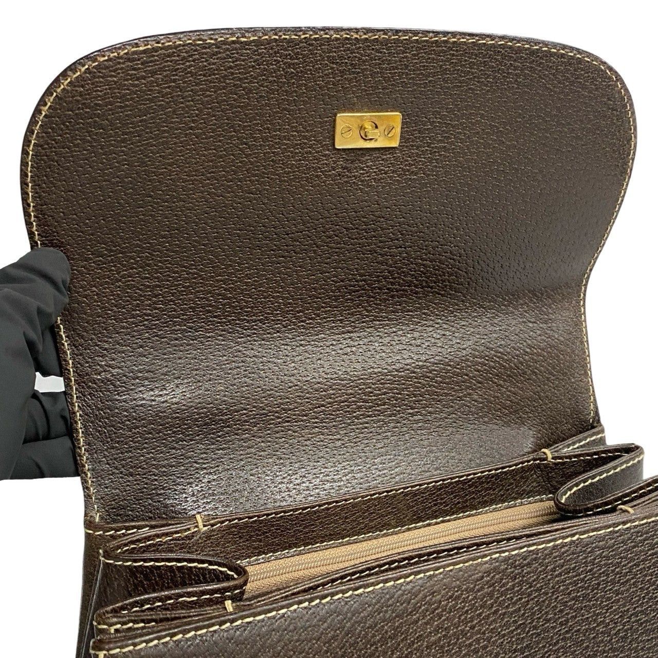 Gucci Gucci Handbag Brown Leather Size ONE SIZE - 8 Thumbnail