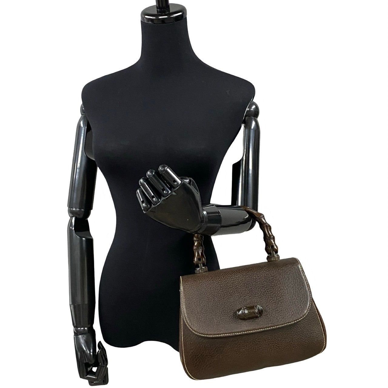 Gucci Gucci Handbag Brown Leather Size ONE SIZE - 2 Thumbnail