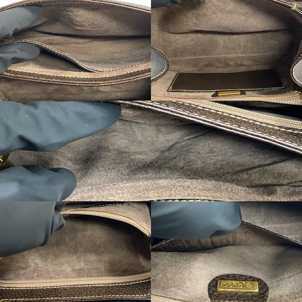 Gucci Gucci Handbag Brown Leather Size ONE SIZE - 9 Thumbnail