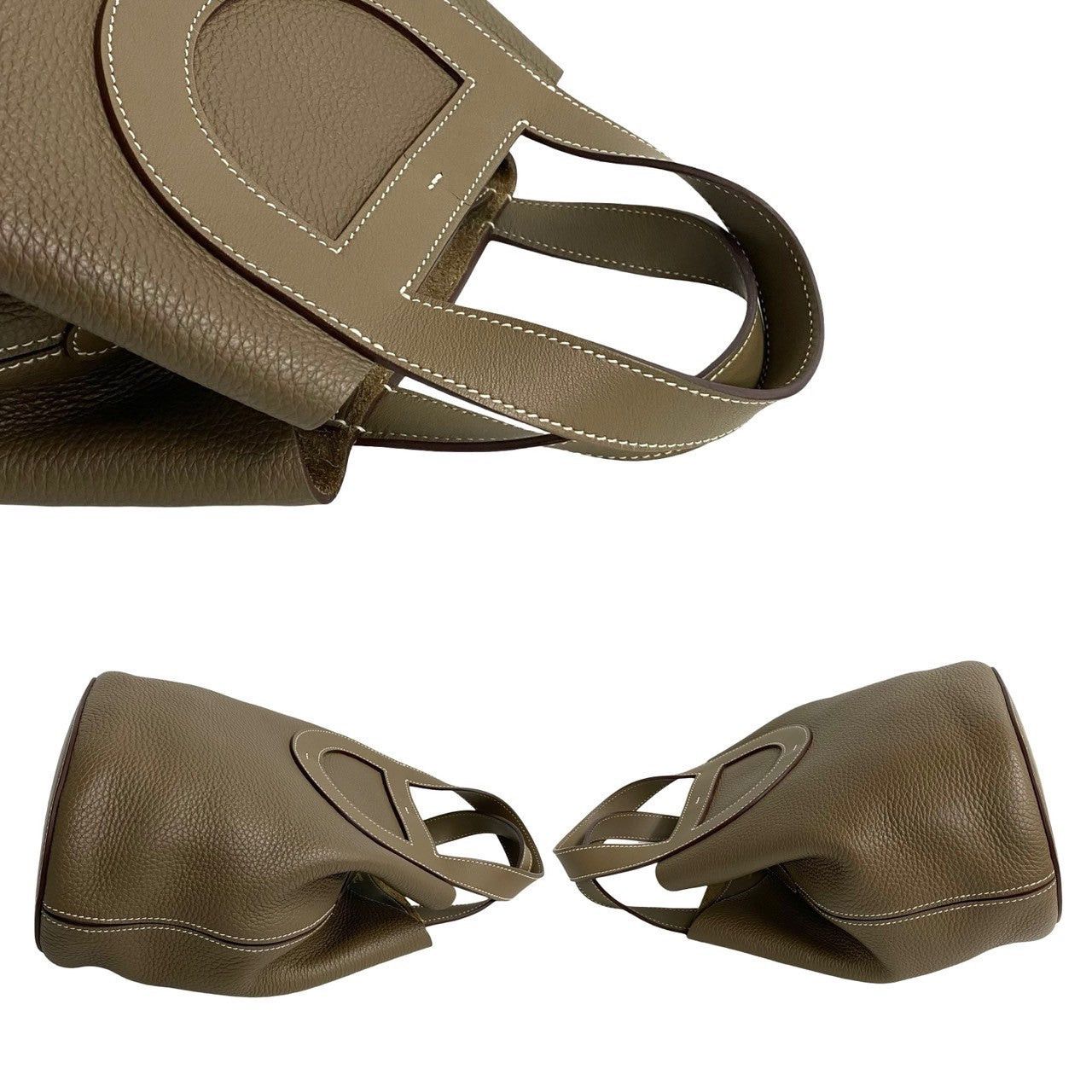 Hermes Hermes Handbag Gray Leather Size ONE SIZE - 5 Thumbnail