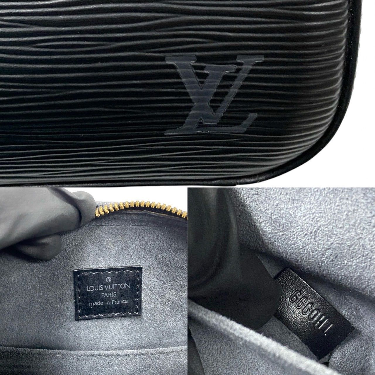 Louis Vuitton Louis Vuitton Handbag Black Leather Size ONE SIZE - 3 Thumbnail