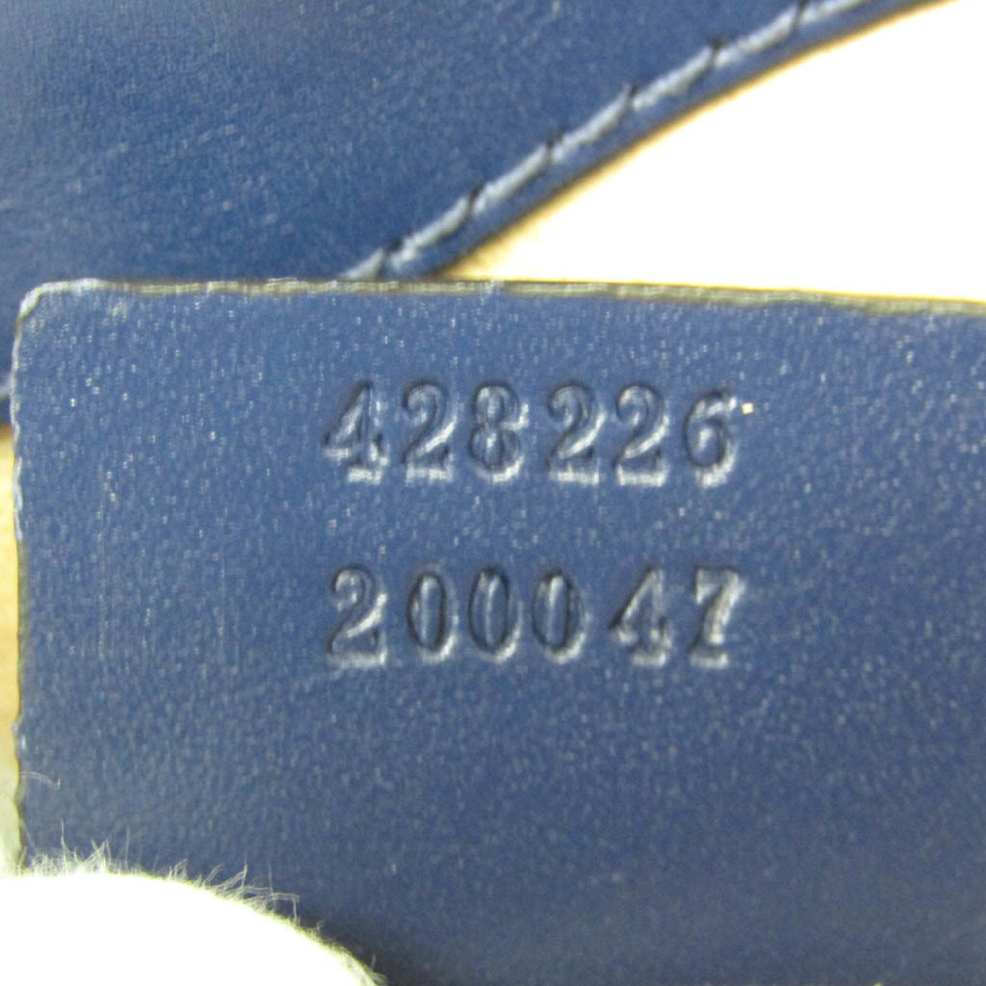 Gucci Gucci Guccissima 428226 Women's Leather Handbag,Shoulder Bag Blue Size ONE SIZE - 13 Thumbnail