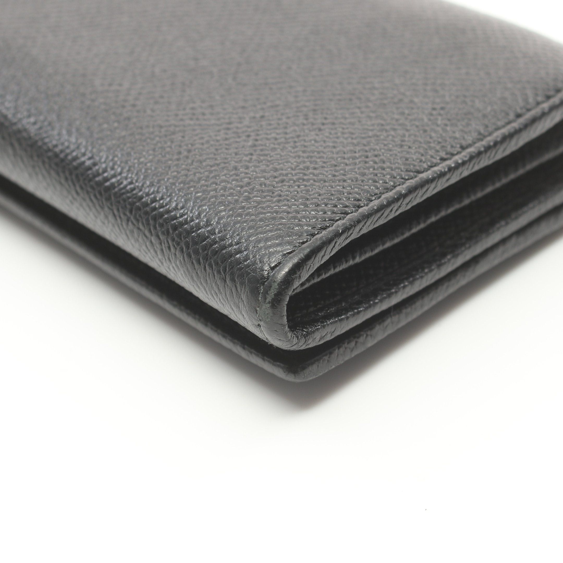 Bvlgari Bvlgari Bulgari Clip Bi-Fold Long Wallet Leather Black Size ONE SIZE - 9 Thumbnail