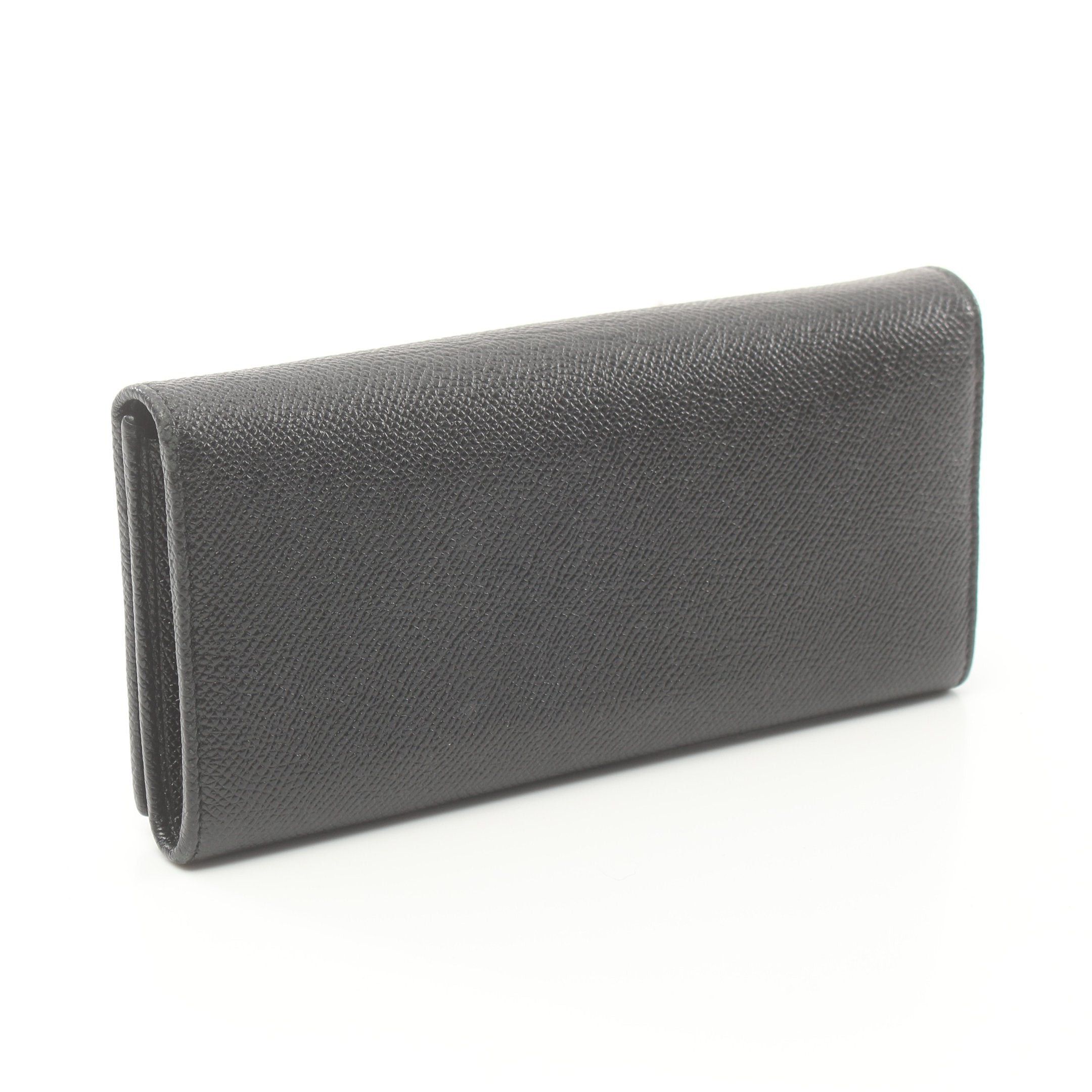 Bvlgari Bvlgari Bulgari Clip Bi-Fold Long Wallet Leather Black Size ONE SIZE - 2 Thumbnail