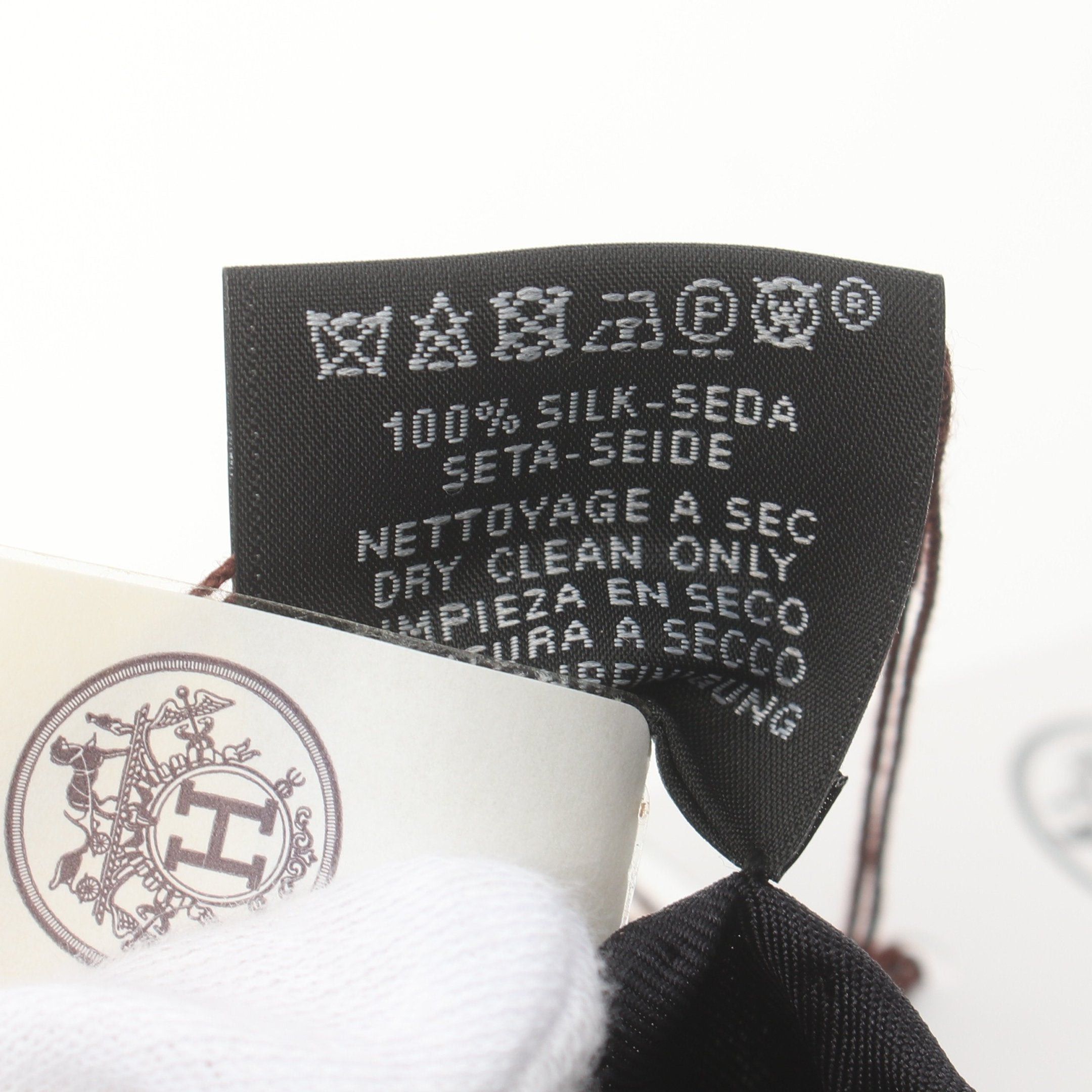 Hermes Hermes Jungle Love Long Scarf Dot Silk Black Multicolor Size ONE SIZE - 3 Thumbnail