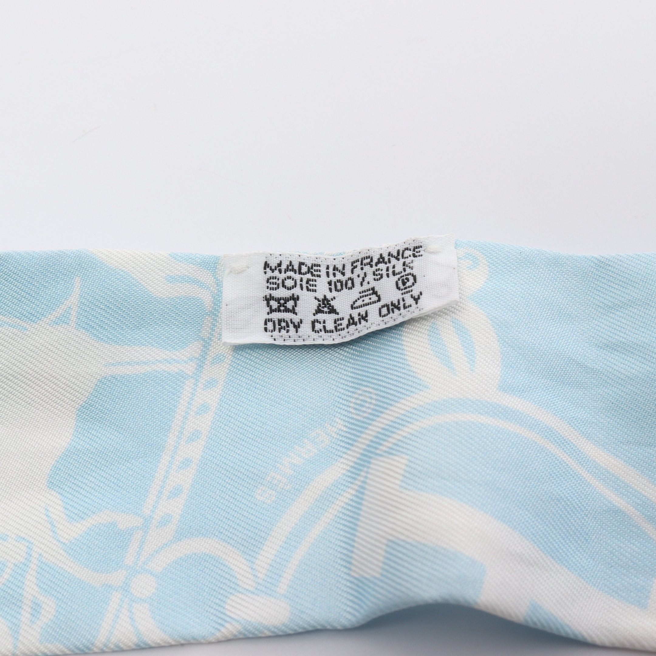 Hermes Hermes Twilly Ex-Libris Exlibris Confetti Ribbon Scarf Silk Blue Multicolor Size ONE SIZE - 3 Thumbnail