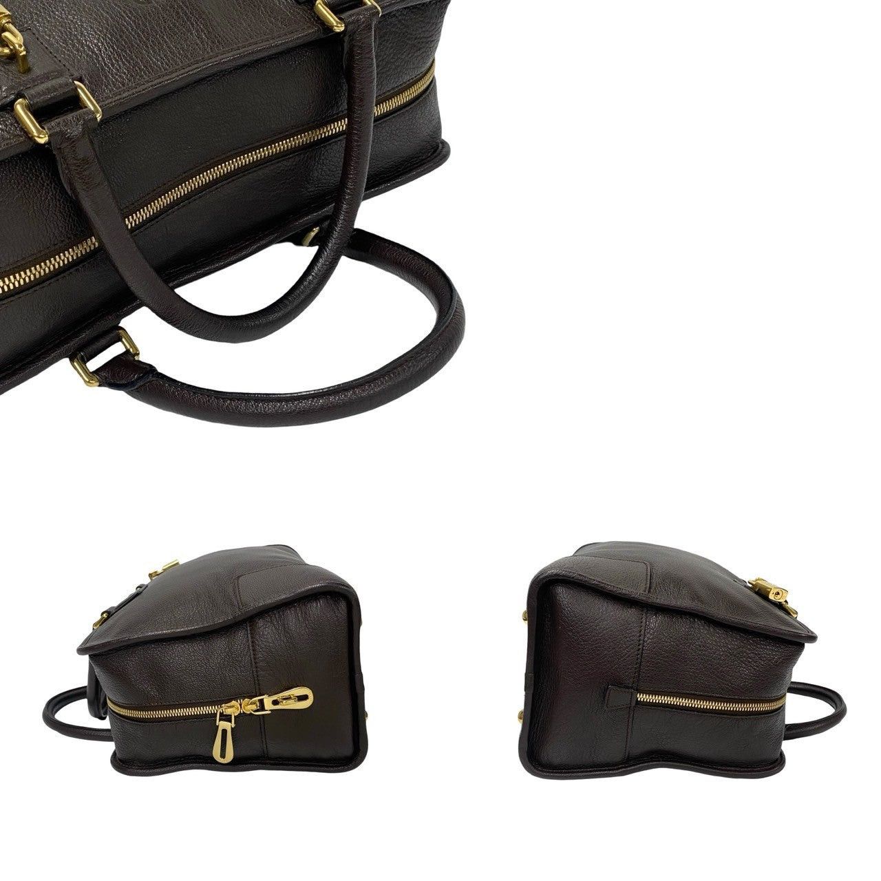Loewe Loewe Handbag Brown Leather Size ONE SIZE - 5 Thumbnail
