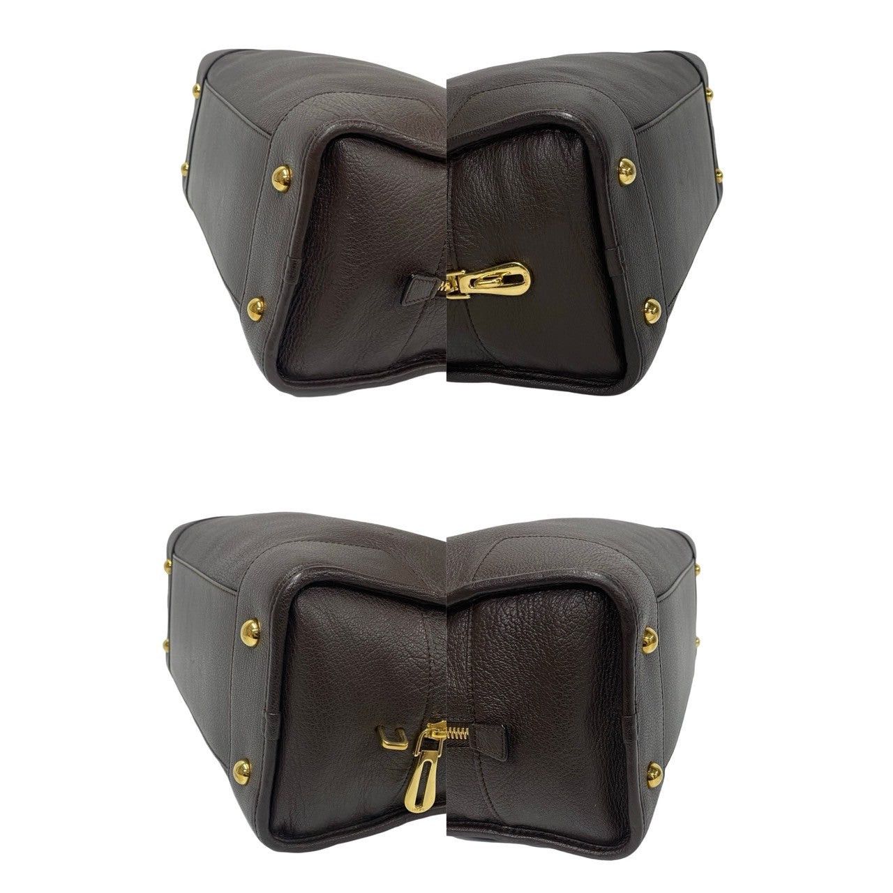 Loewe Loewe Handbag Brown Leather Size ONE SIZE - 7 Thumbnail