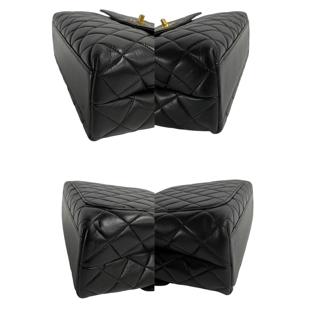 Chanel Chanel Handbag Black Lambskin Size ONE SIZE - 6 Thumbnail