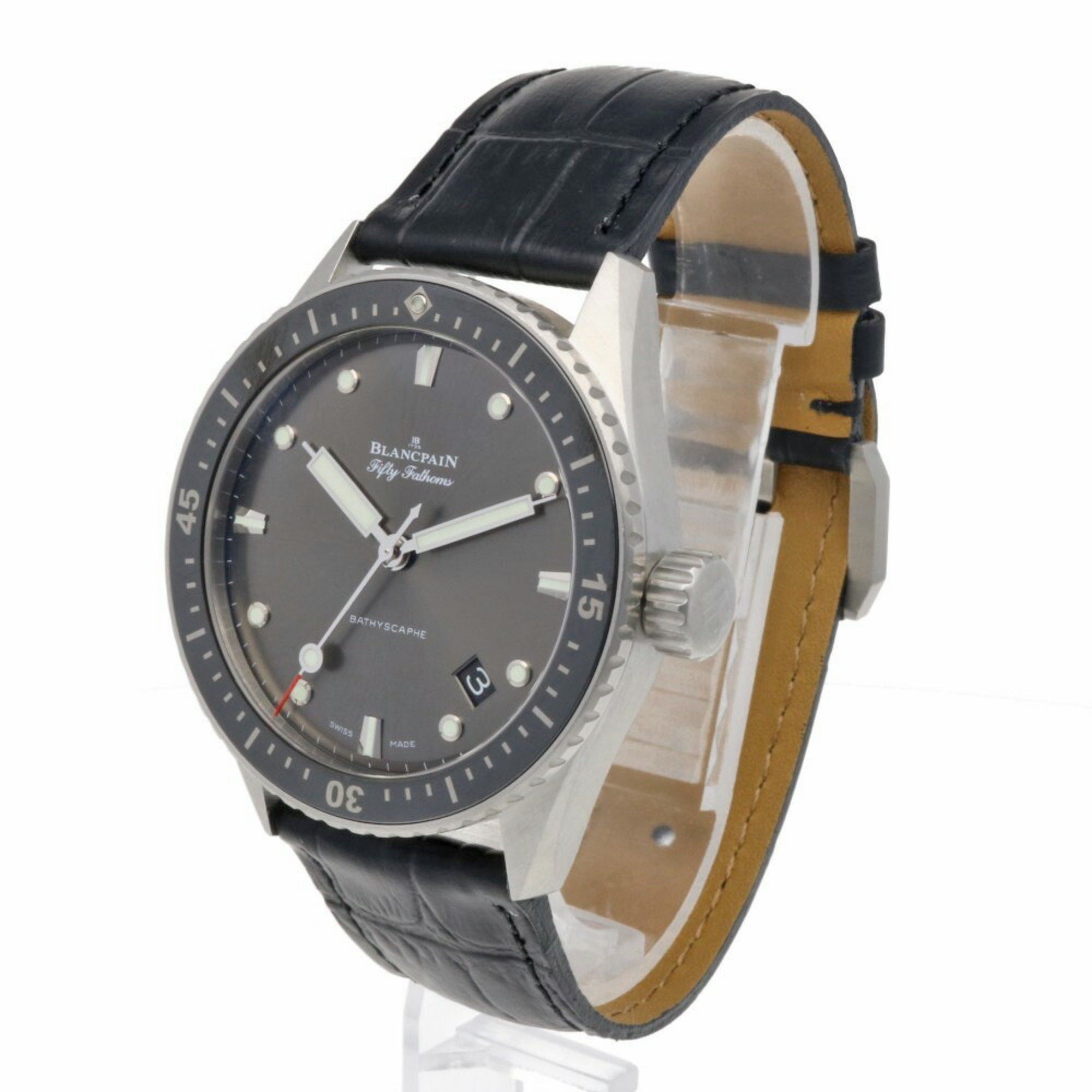Other Blancpain Fifty Fathoms Bathyscaphe Watch, Stainless Steel Automatic, Men's, Size ONE SIZE - 3 Thumbnail