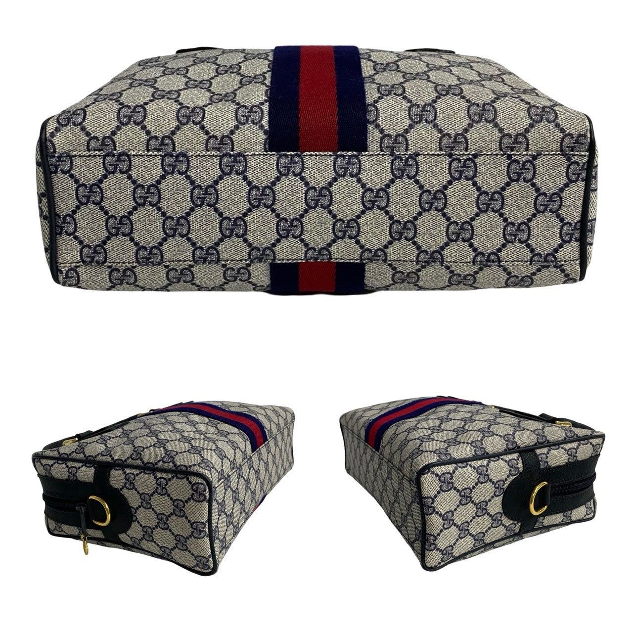 Gucci Gucci Handbag Navy Leather Size ONE SIZE - 5 Thumbnail