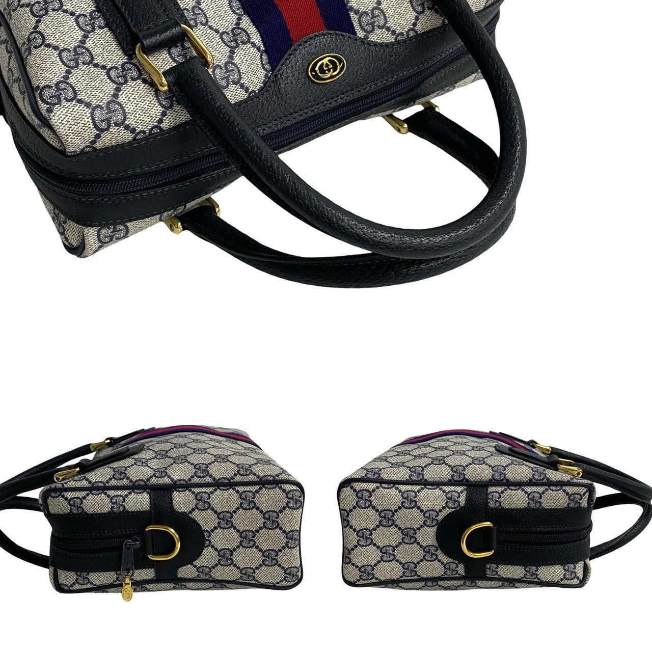 Gucci Gucci Handbag Navy Leather Size ONE SIZE - 6 Thumbnail