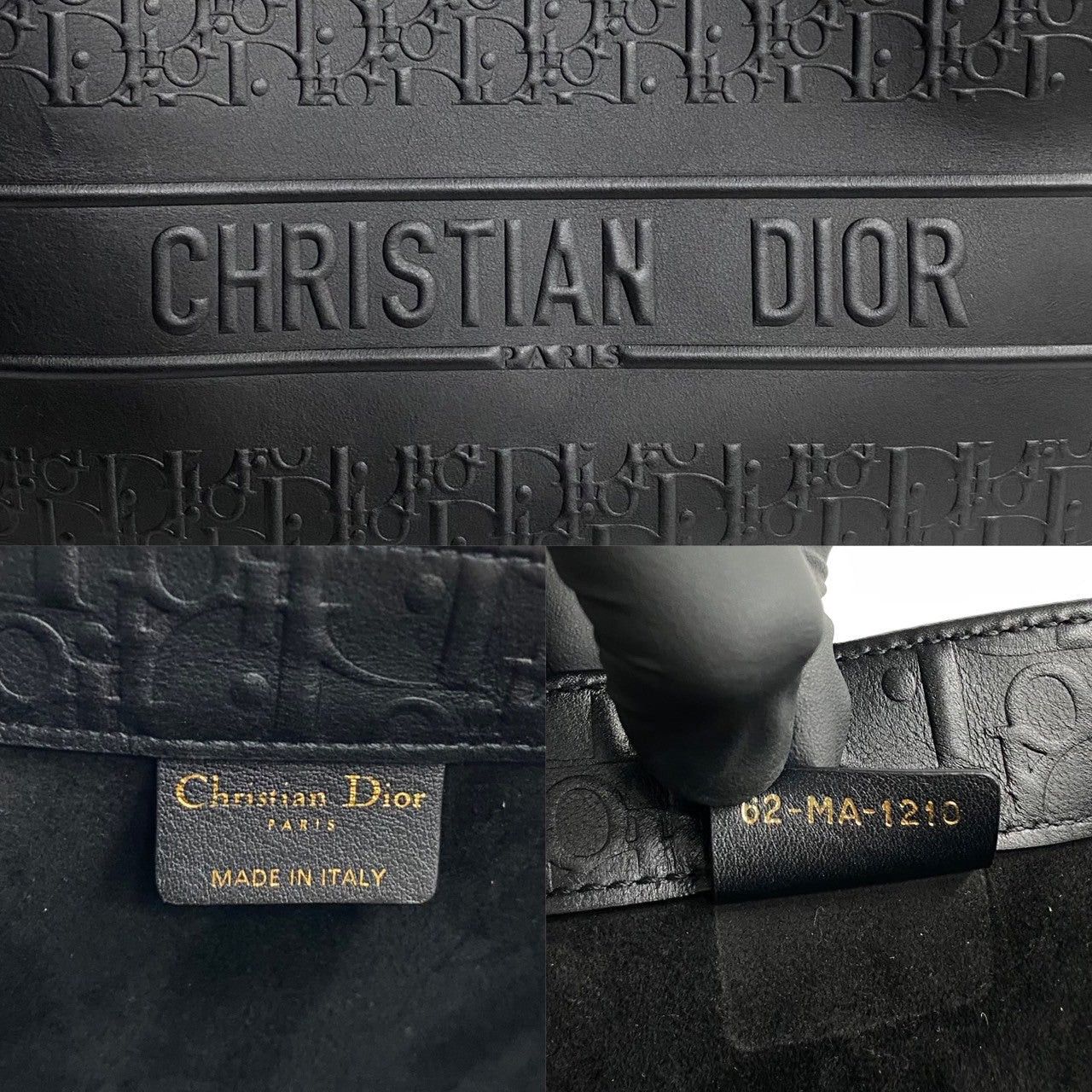 Dior Dior Tote Bag Black Leather Size ONE SIZE - 3 Thumbnail