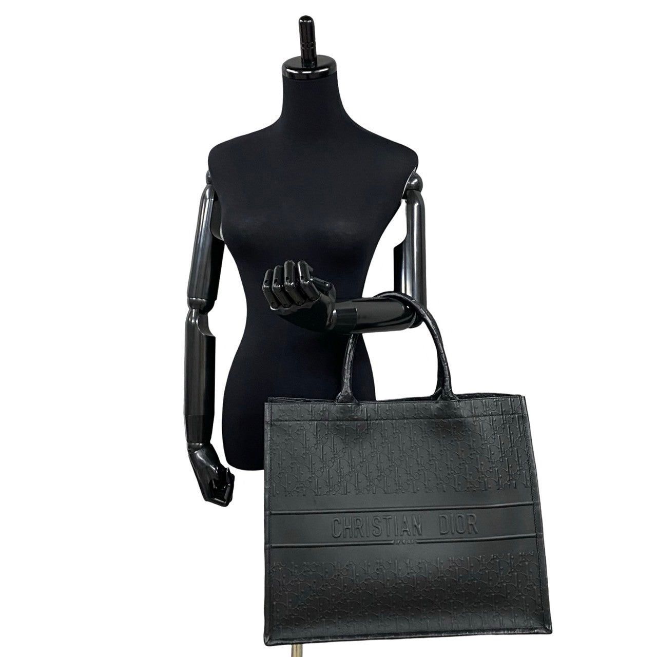 Dior Dior Tote Bag Black Leather Size ONE SIZE - 2 Thumbnail