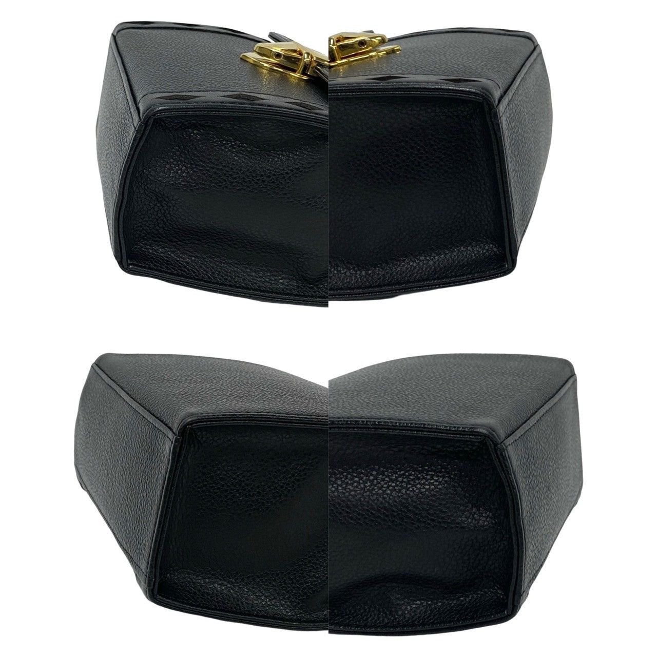 Yves Saint Laurent Yves Saint Laurent Shoulder Bag Black Leather Size ONE SIZE - 7 Thumbnail