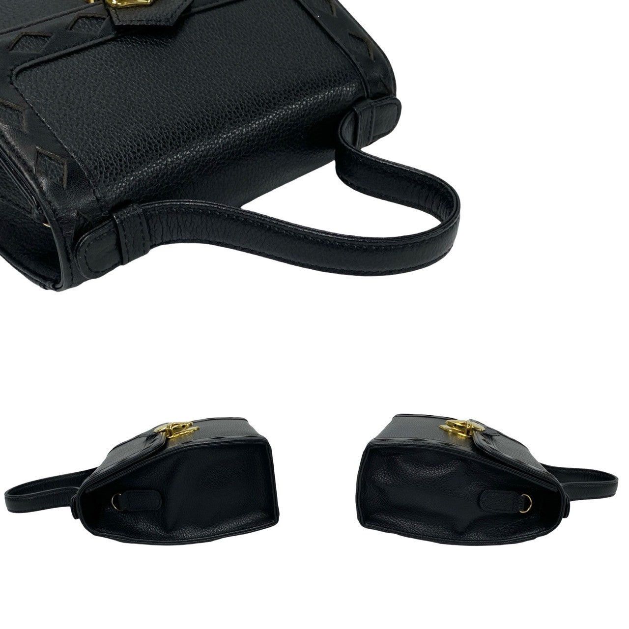 Yves Saint Laurent Yves Saint Laurent Shoulder Bag Black Leather Size ONE SIZE - 5 Thumbnail