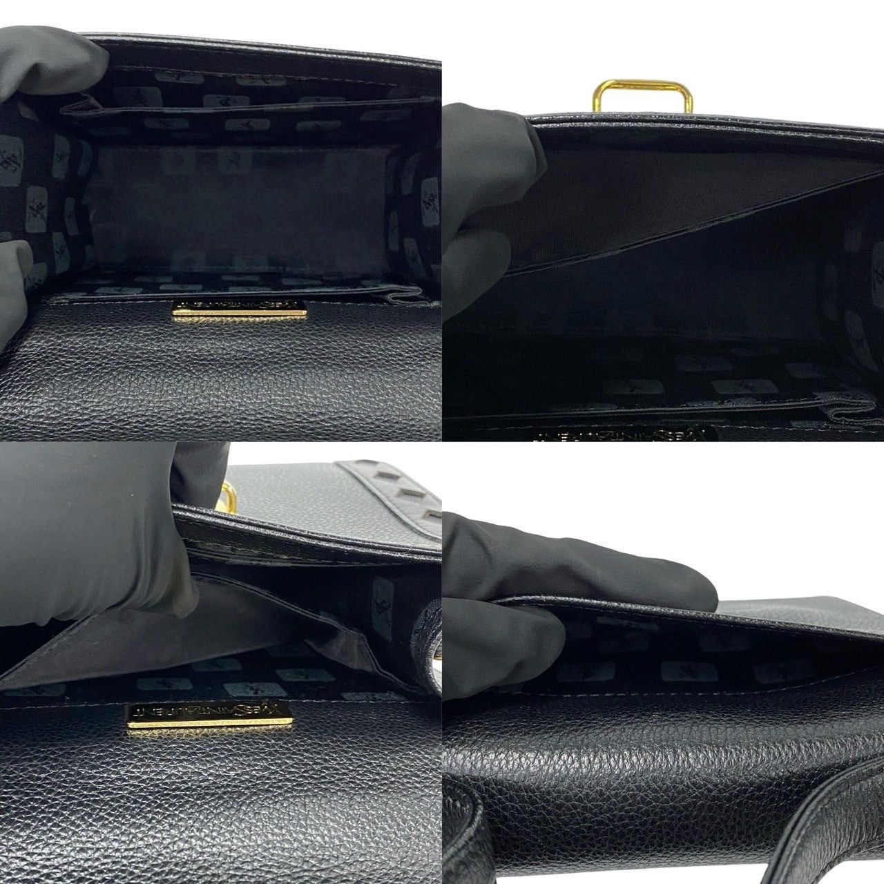 Yves Saint Laurent Yves Saint Laurent Shoulder Bag Black Leather Size ONE SIZE - 9 Thumbnail