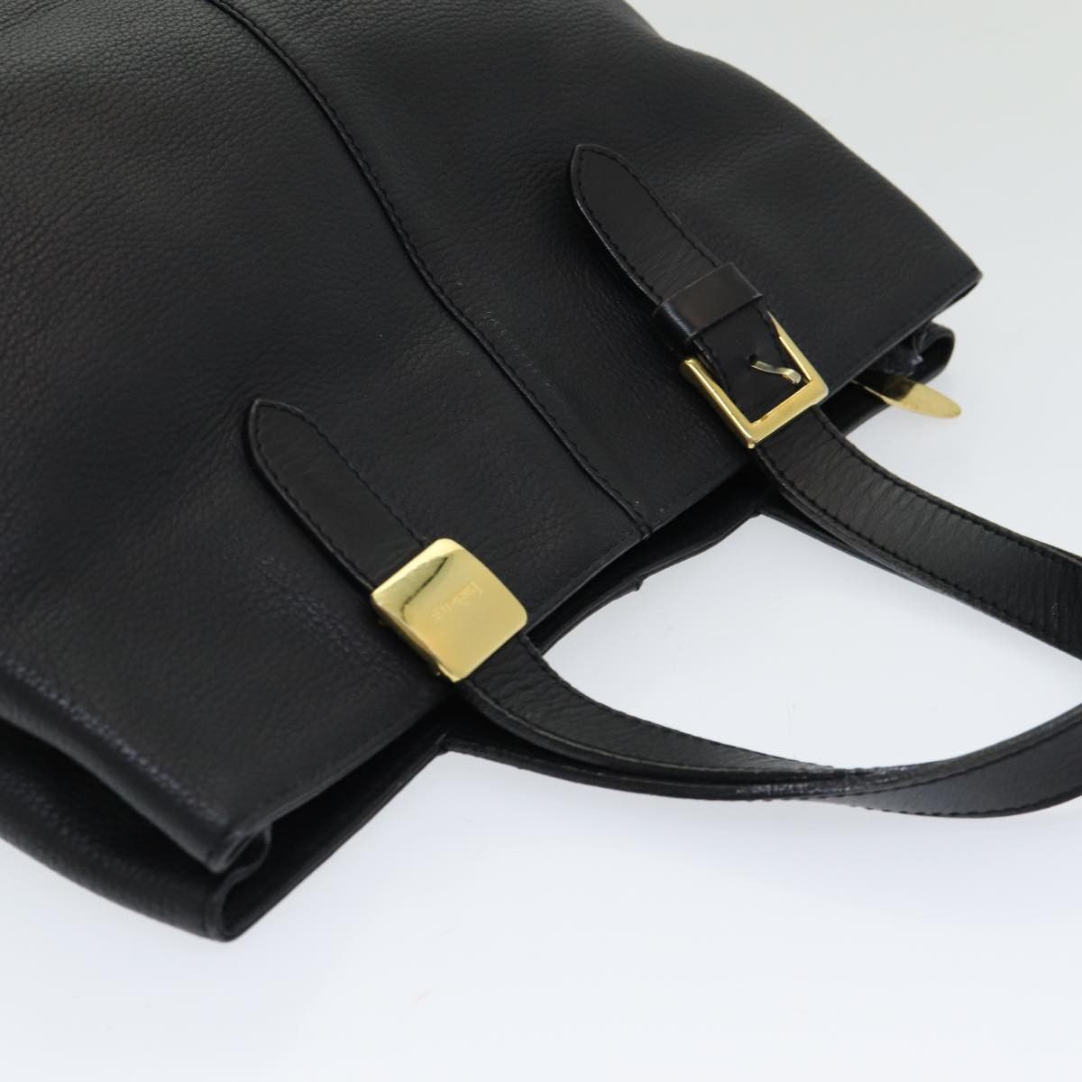 Burberry Nova Check Black Leather Handbag (Pre-Owned) Size ONE SIZE - 8 Thumbnail