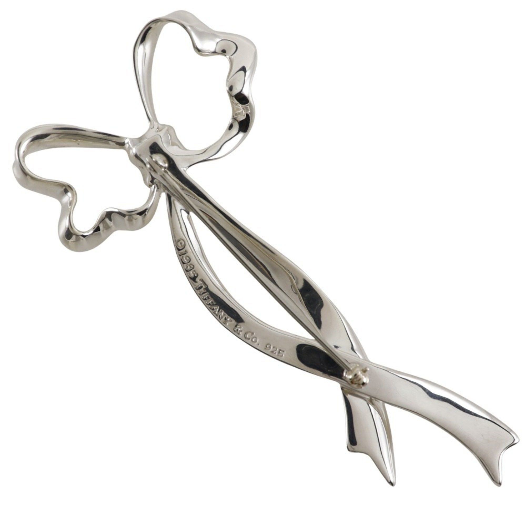 Tiffany & Co. Tiffany TIFFANY&Co. Ribbon Brooch Silver 925 Approx. 15.4g Ladies Size ONE SIZE - 2 Thumbnail