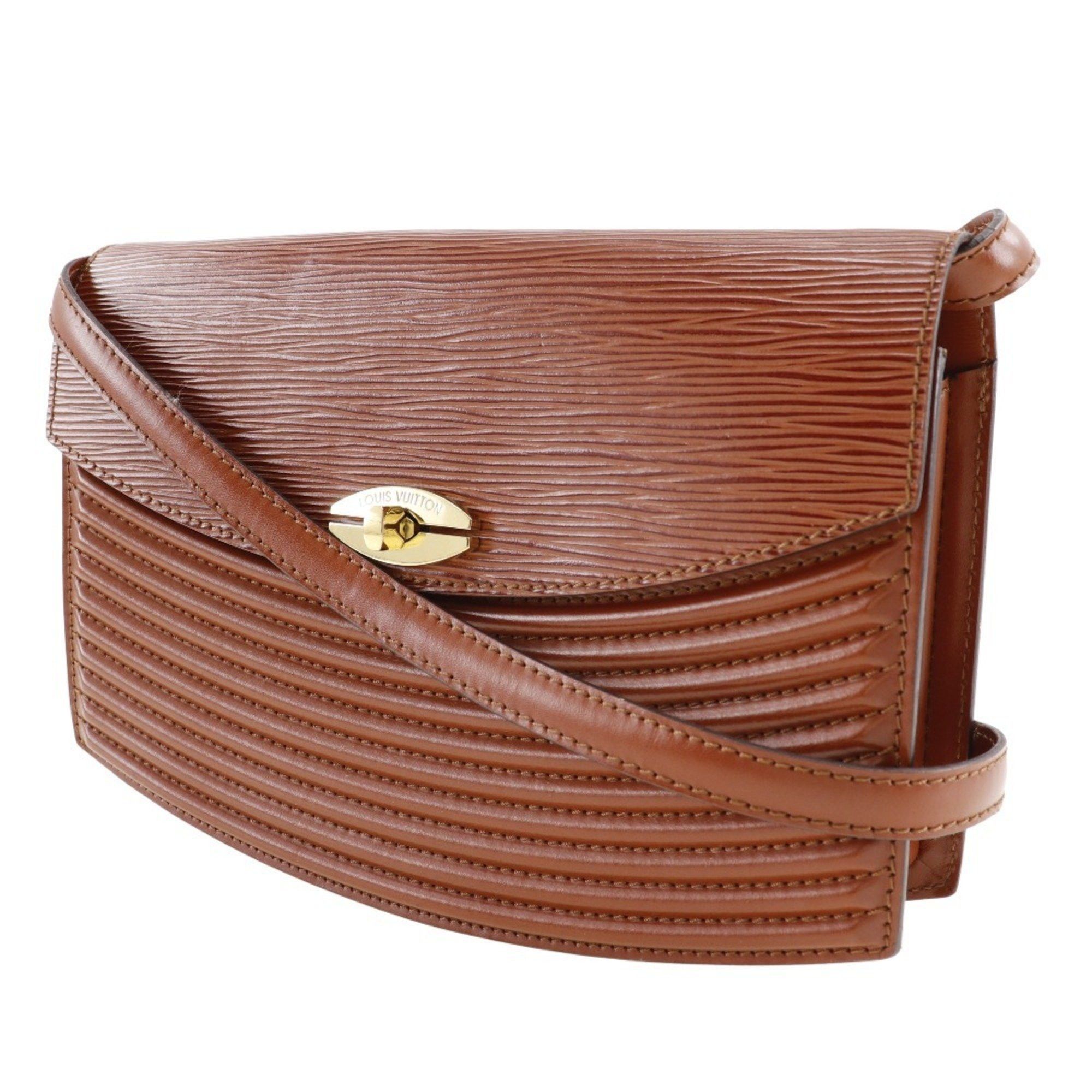 Louis Vuitton Louis Vuitton Prebourg Shoulder Bag Clutch M52563 Epi Leather Kenya Brown 1991 VI1921 2way Turnlock Women's Size ONE SIZE - 2 Thumbnail