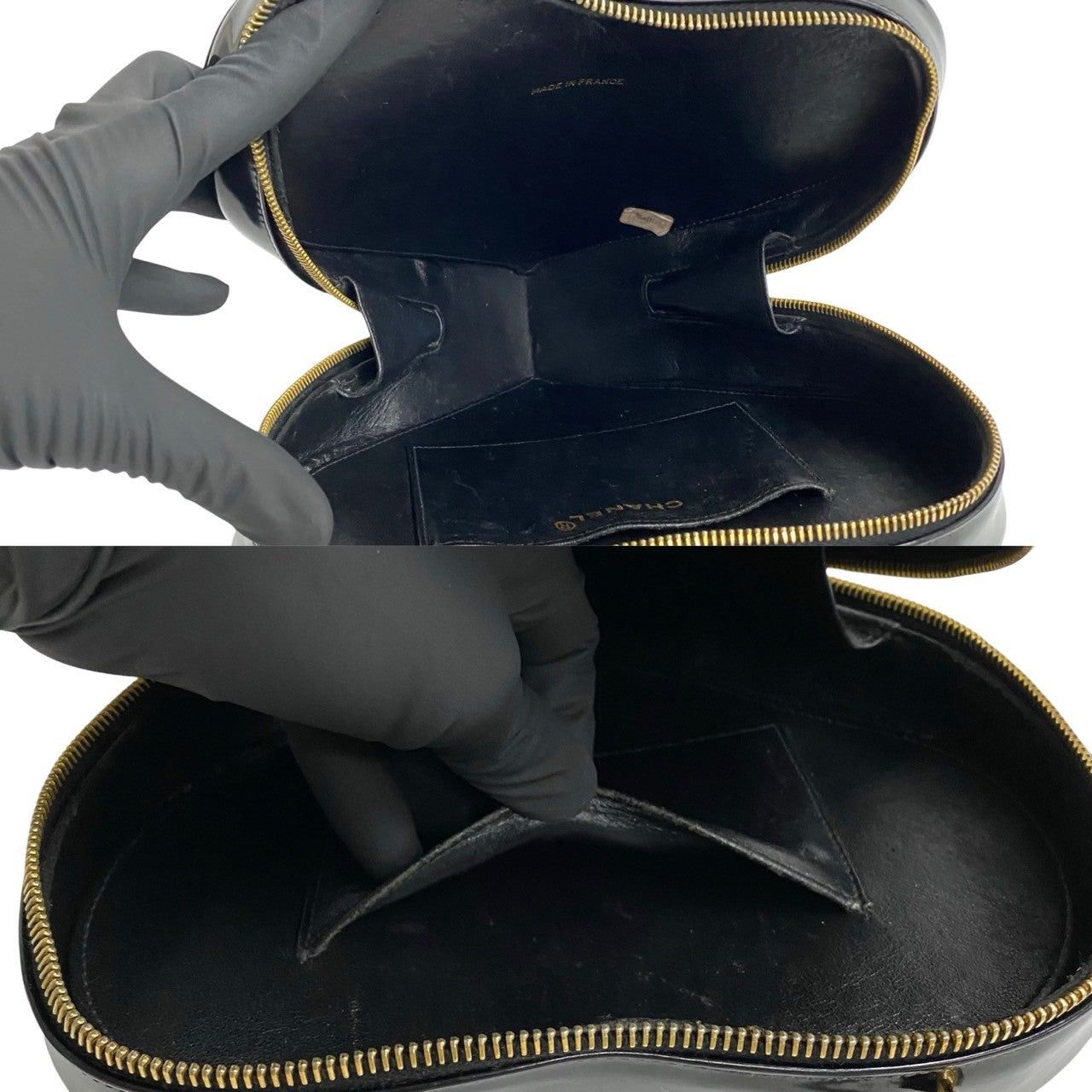 Chanel Chanel Handbag Black Enamel Size ONE SIZE - 8 Thumbnail