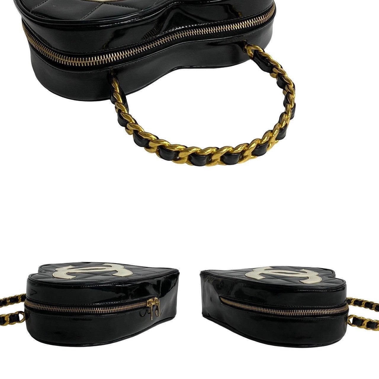 Chanel Chanel Handbag Black Enamel Size ONE SIZE - 5 Thumbnail