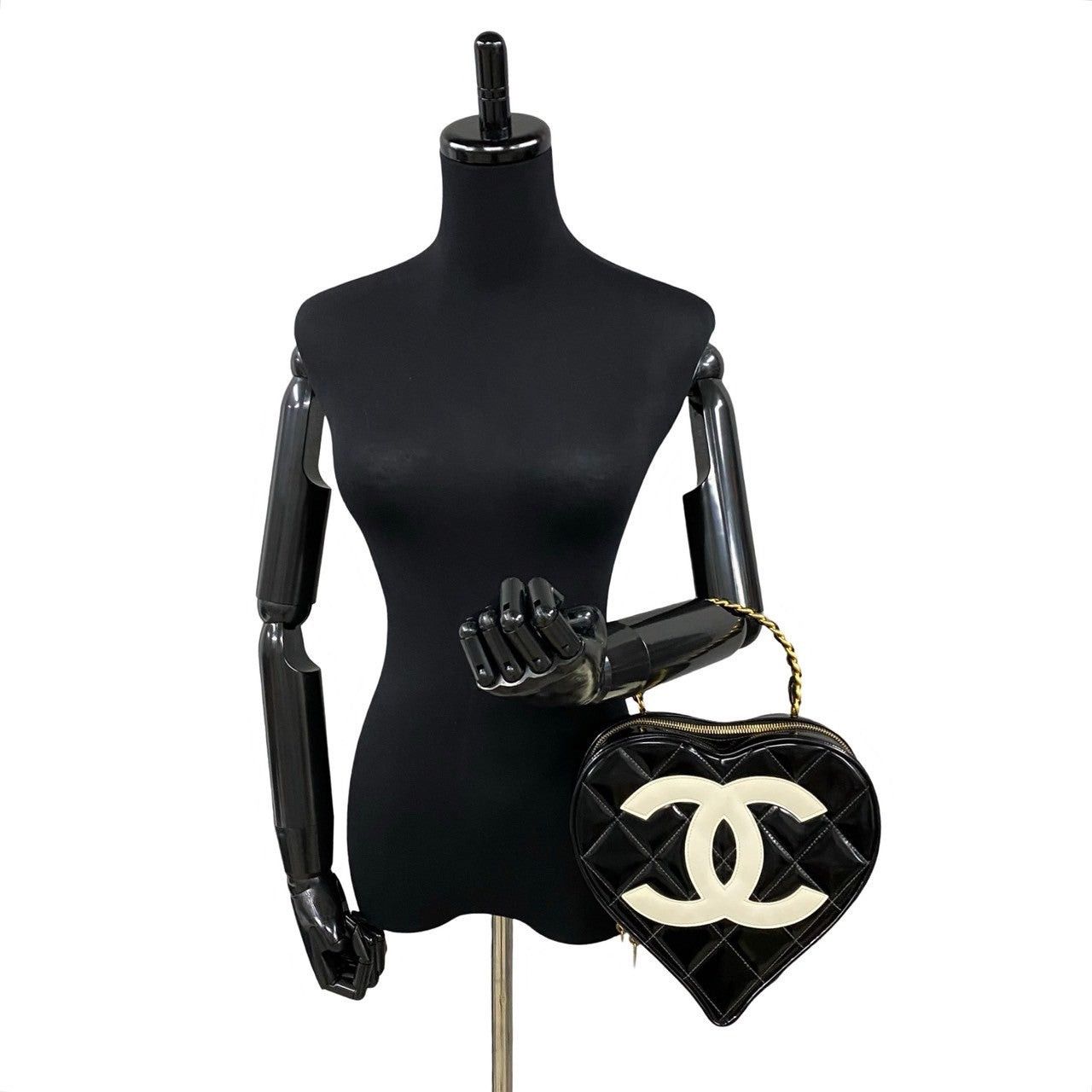 Chanel Chanel Handbag Black Enamel Size ONE SIZE - 2 Thumbnail