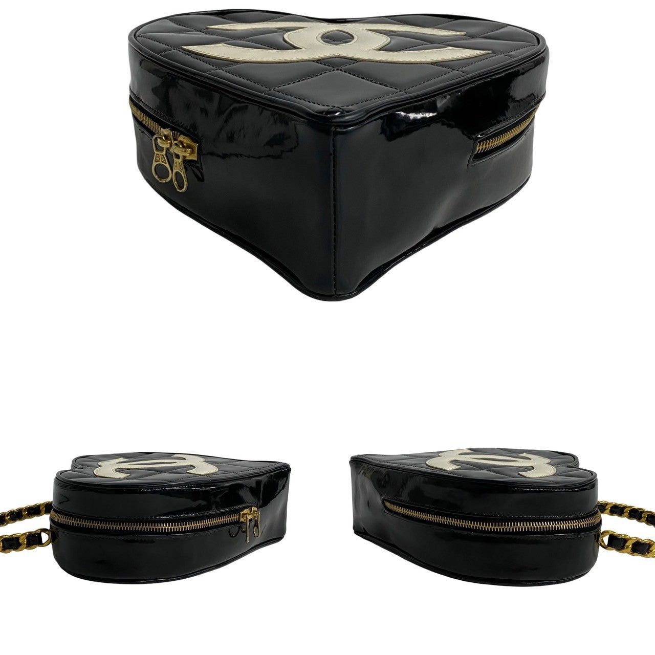 Chanel Chanel Handbag Black Enamel Size ONE SIZE - 6 Thumbnail