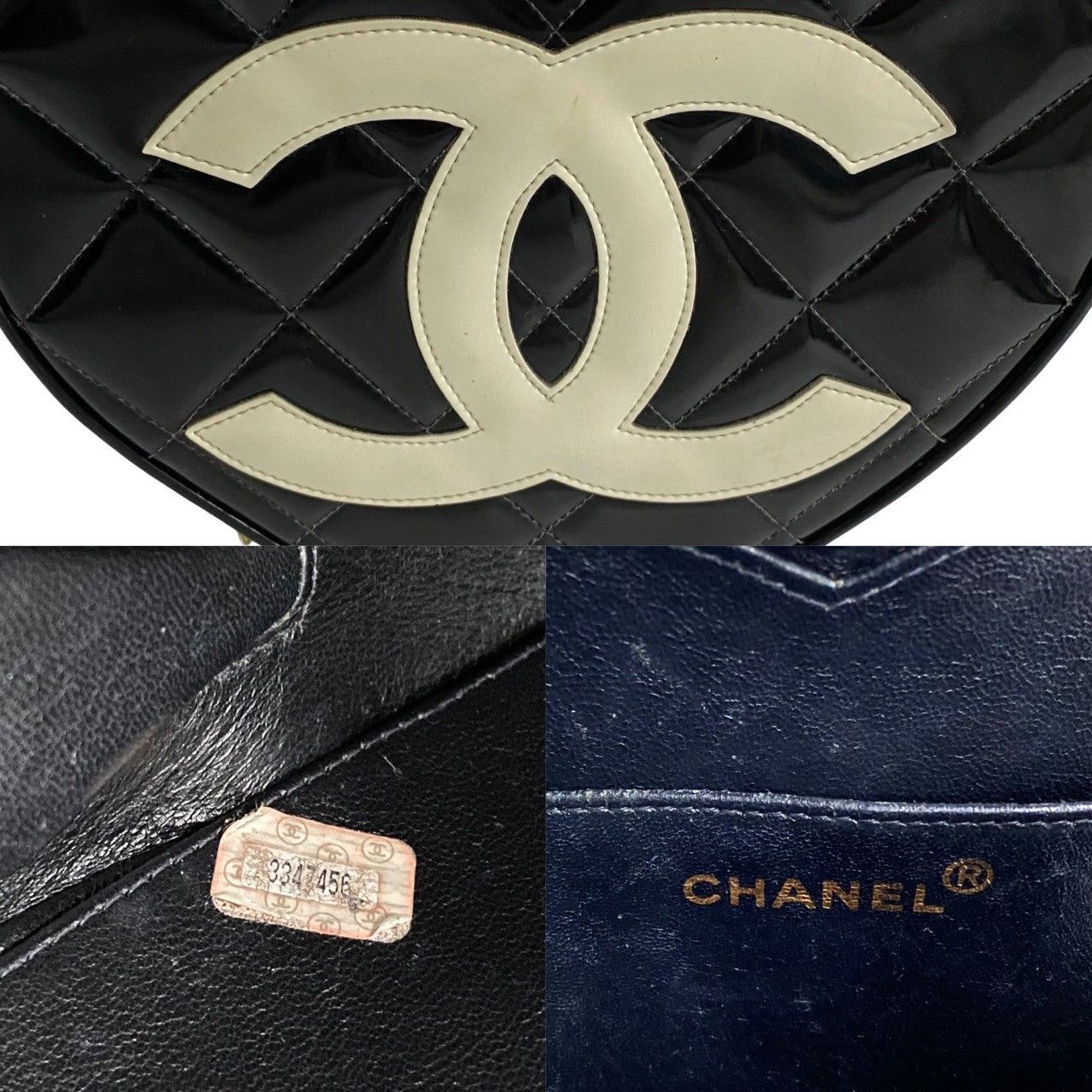 Chanel Chanel Handbag Black Enamel Size ONE SIZE - 3 Thumbnail
