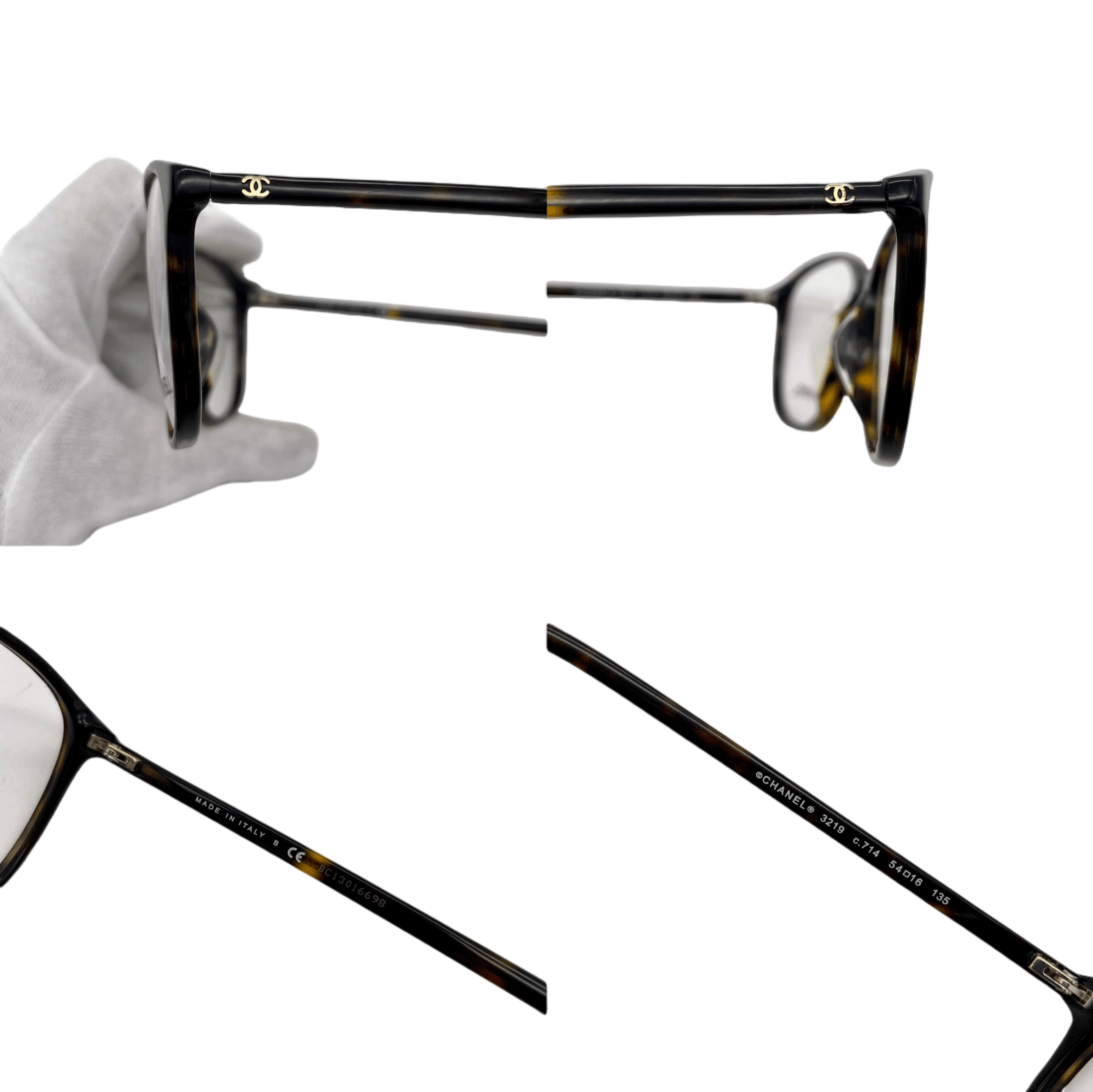 Chanel Chanel Cc Icon Tortoise Shell Glasses Size ONE SIZE - 10 Thumbnail