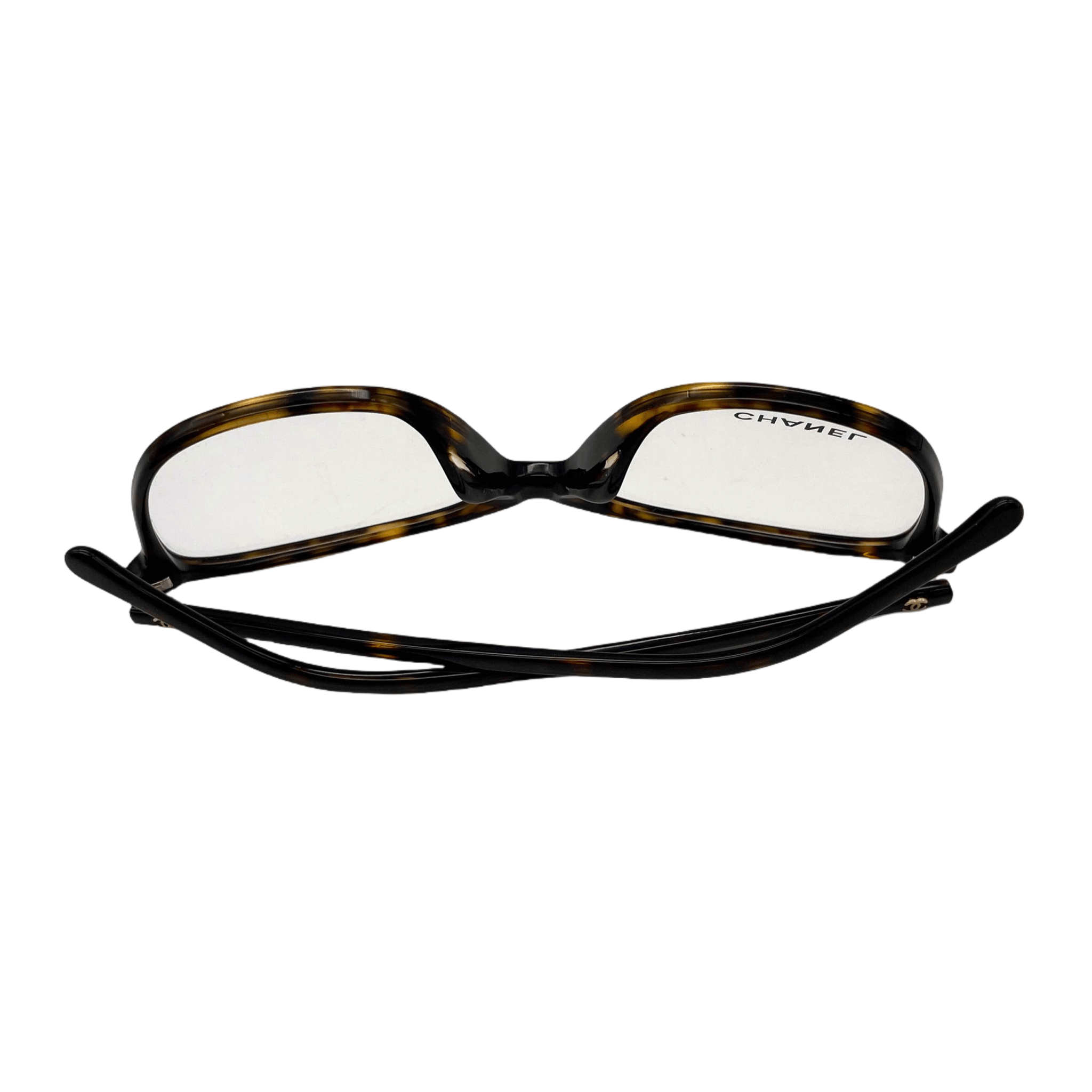 Chanel Chanel Cc Icon Tortoise Shell Glasses Size ONE SIZE - 7 Thumbnail