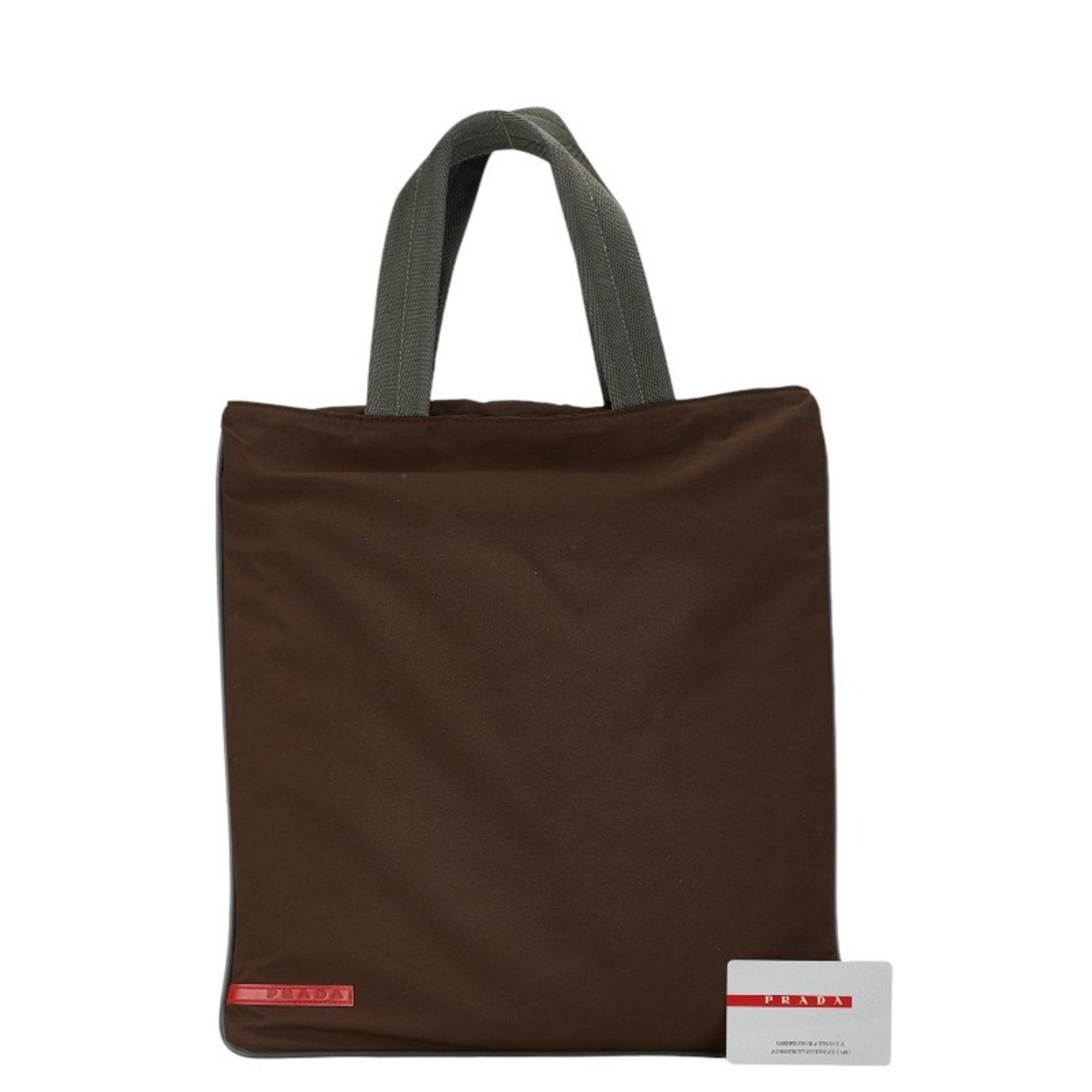 Prada Pradasports Prada Sport Tote Bag 4VA070 Brown Grey Nylon Men's PRADA Size ONE SIZE - 11 Thumbnail