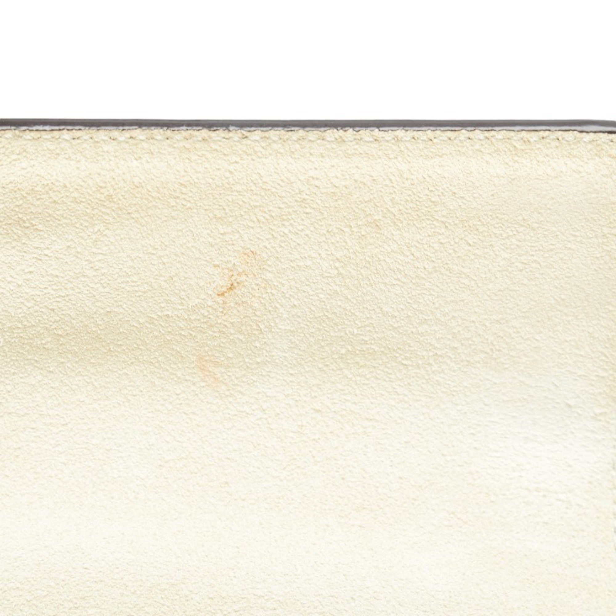 Furla Furla Muguet Flower Motif Handbag Shoulder Bag Light Blue White Leather Women's Size ONE SIZE - 7 Thumbnail