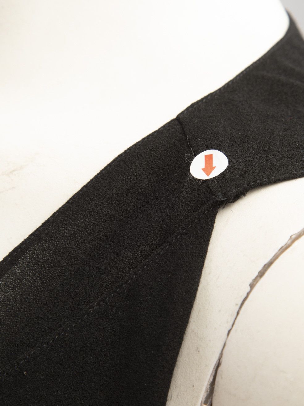 Black Wool Sleeveless Mini Dress