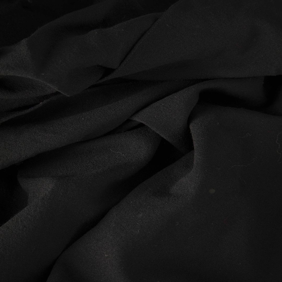 Black Wool Sleeveless Mini Dress