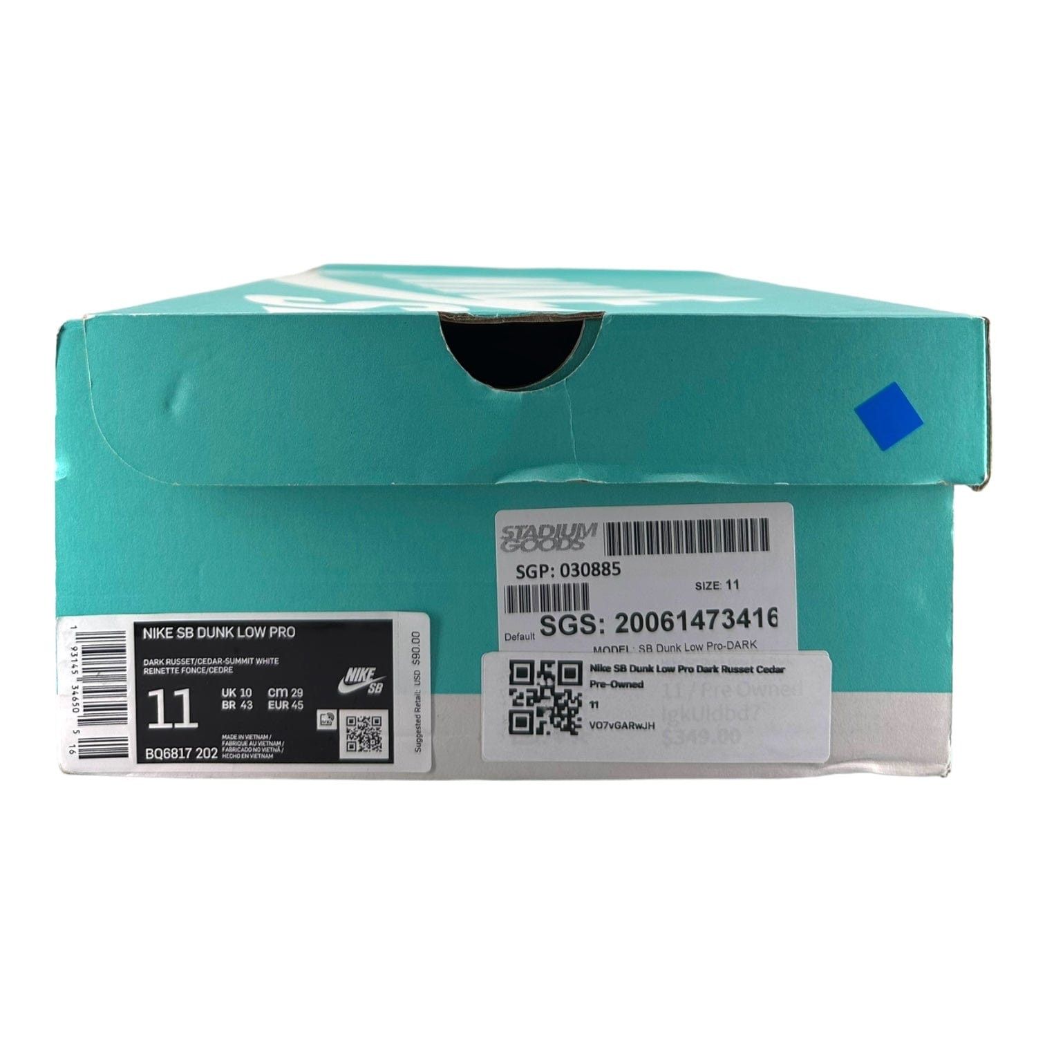 sb dunk low russet cedar