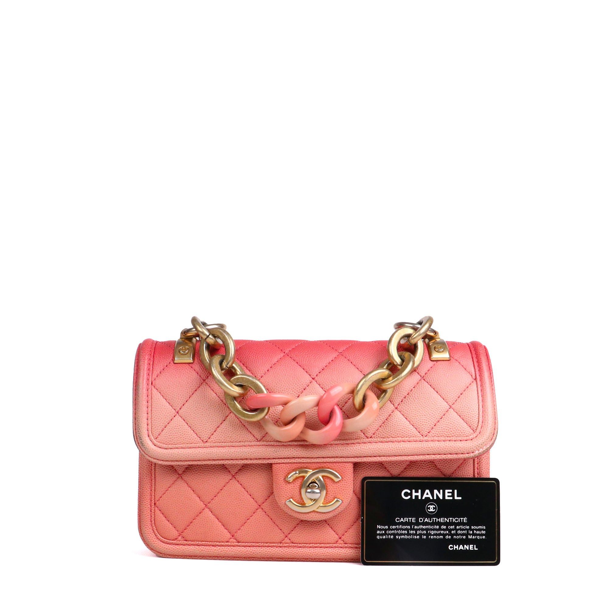 Chanel CHANEL - Chanel Sunset On The Sea shoulder bag in pink caviar leather Size ONE SIZE - 12 Thumbnail