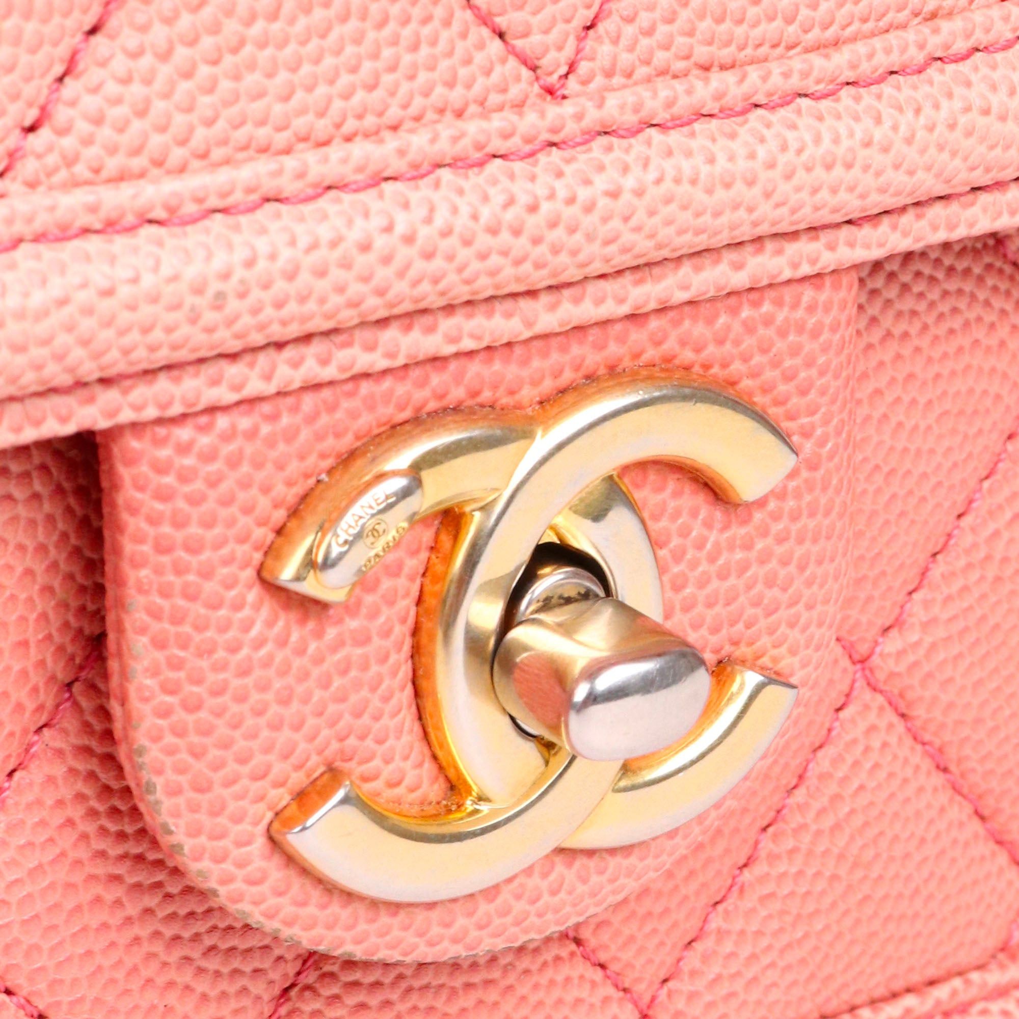 Chanel CHANEL - Chanel Sunset On The Sea shoulder bag in pink caviar leather Size ONE SIZE - 6 Thumbnail